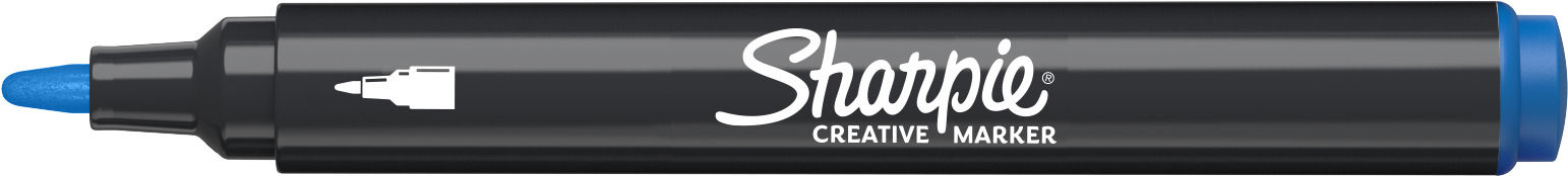 Sharpie Permanent Marker Creative Acrylic Ronde Punt Blauw