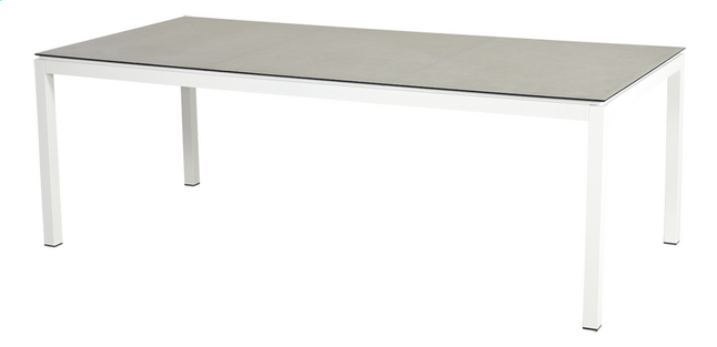 Ocean Tuintafel Jura Keramiek Wit 220x100 cm