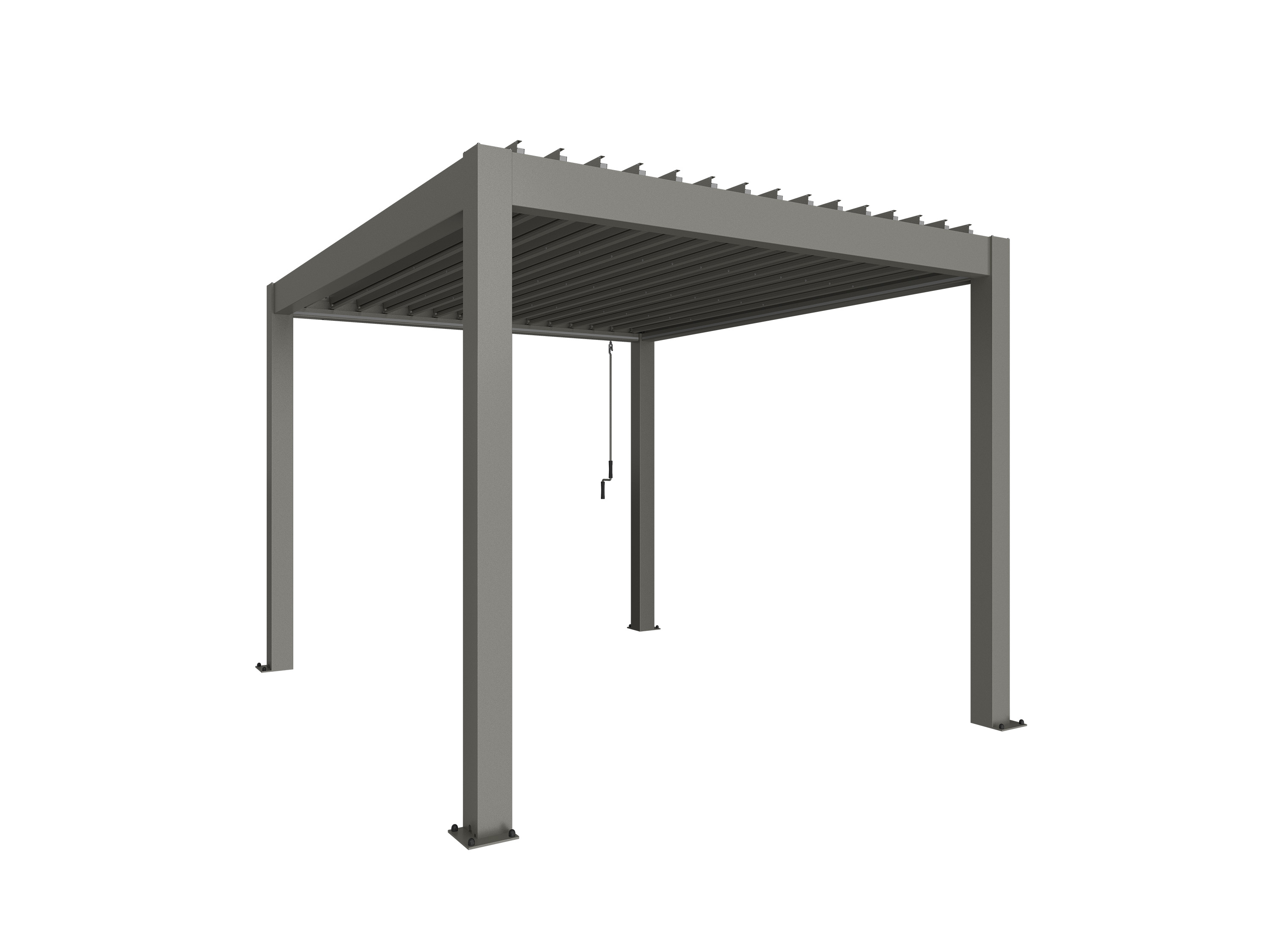 Biohort Pergola Metaal 3x3.5 m Kwartsgrijs