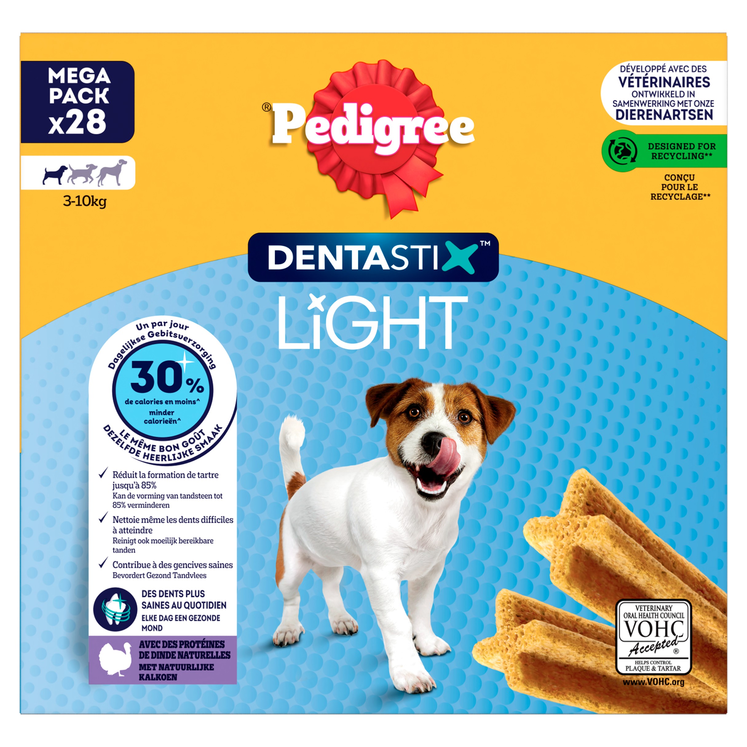 Pedigree Dentastix Light Small 28 Sticks Honden 5-10 kg