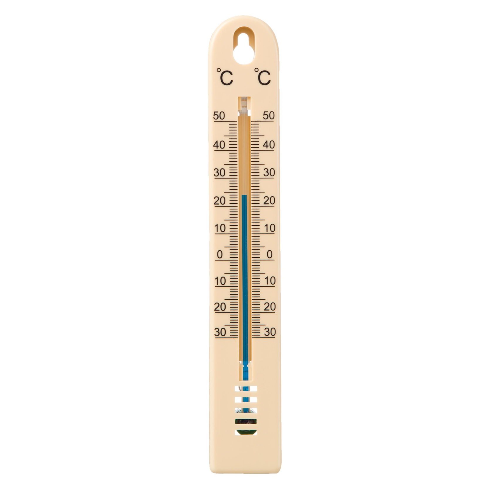 NATURE Muurthermometer Beige