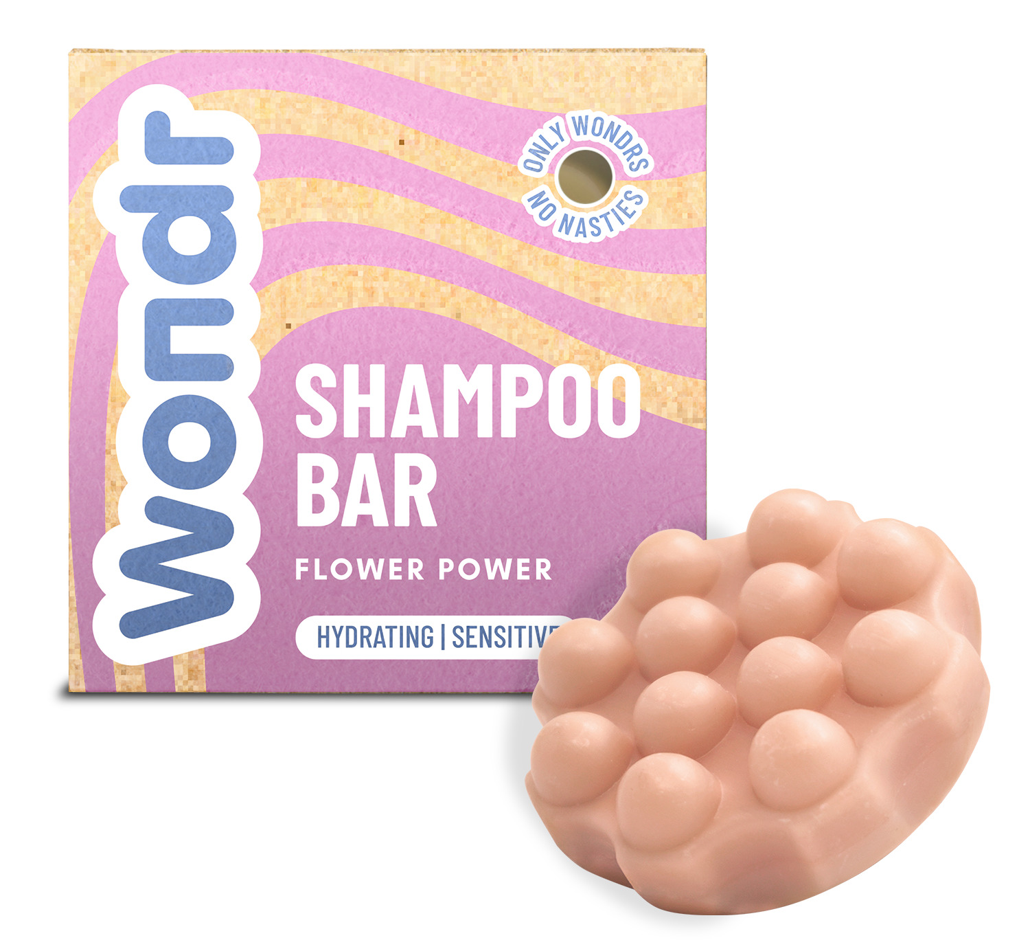 WONDR Shampoo Bar Flower Power - Hydraterend/Gevoelige Hoofdhuid