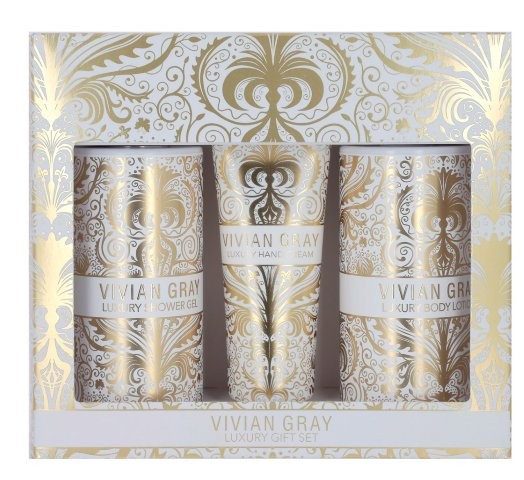 VivianGray Velvet Touch Gold Set - Douchegel 250ml/Bodylotion 250ml/Handcreme 75ml