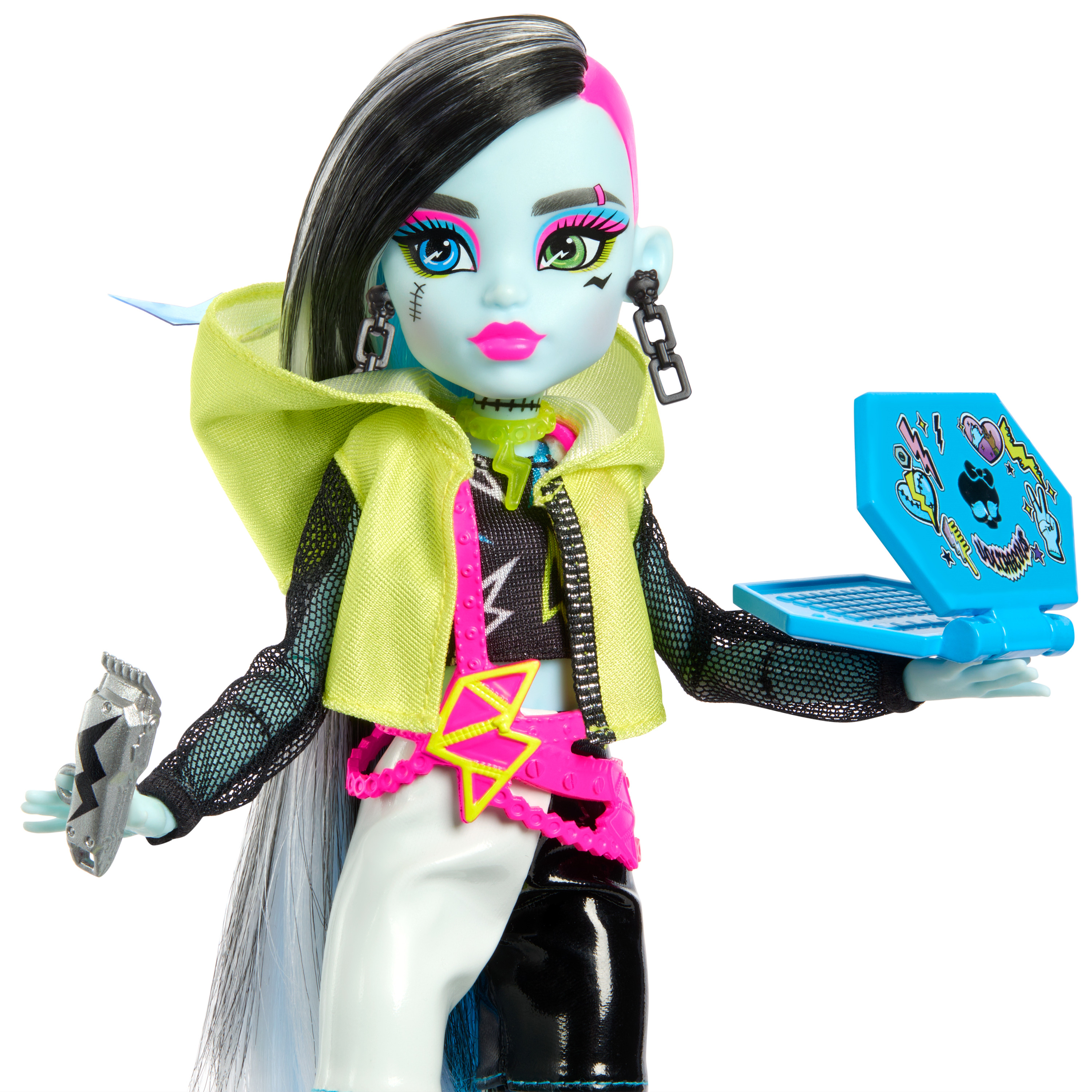 Monster High Skulltimates Secrets Neon Frights Frankie Stein Doll