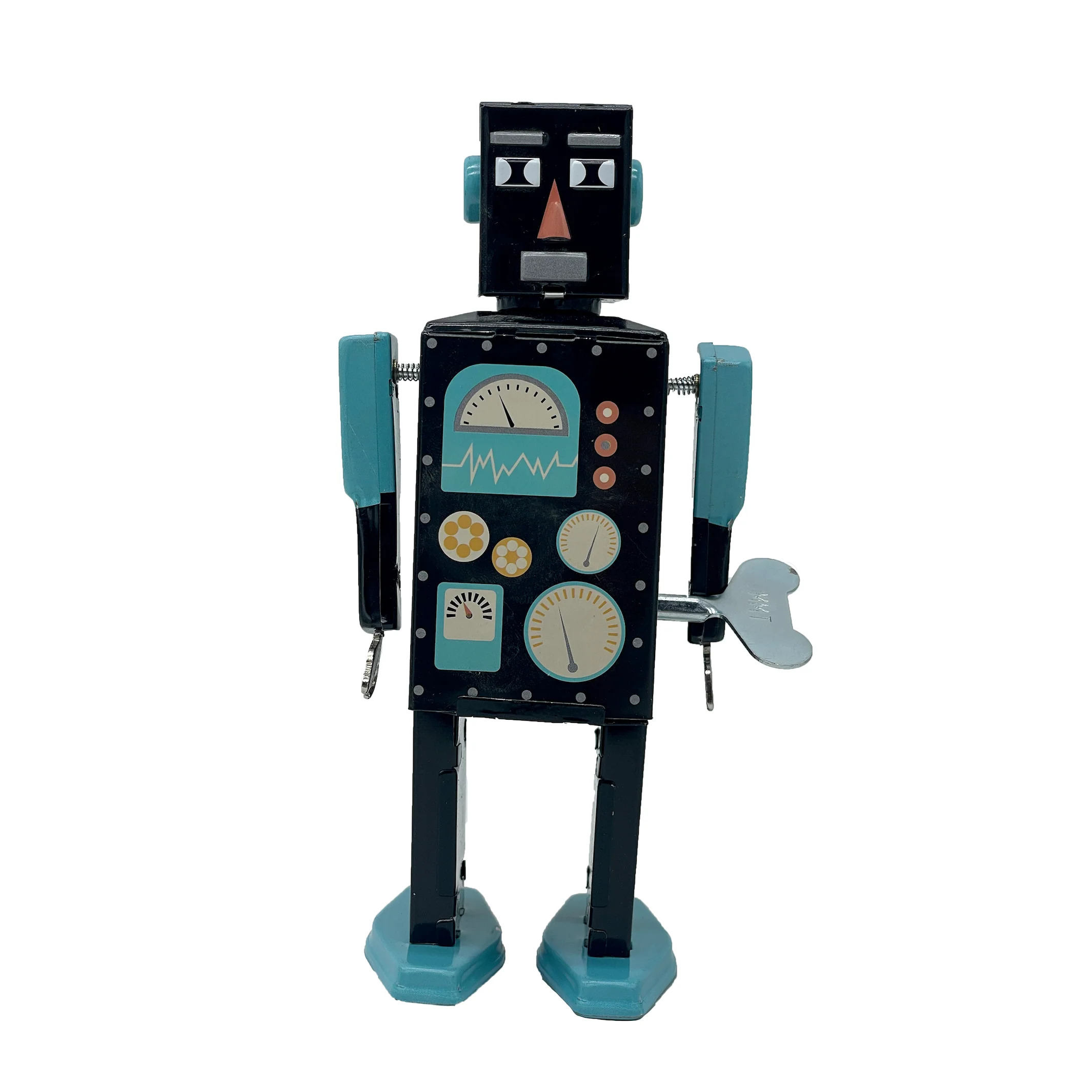 Mr&Mrs Tin Wind Up Tin Robot MetiarisBot
