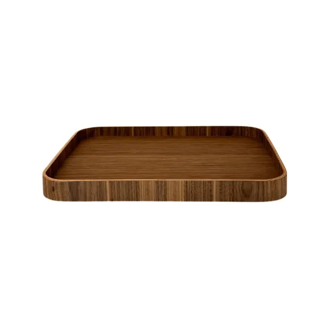 XLBoom Dienblad Serve Walnut 35x28 cm - Anti-slip