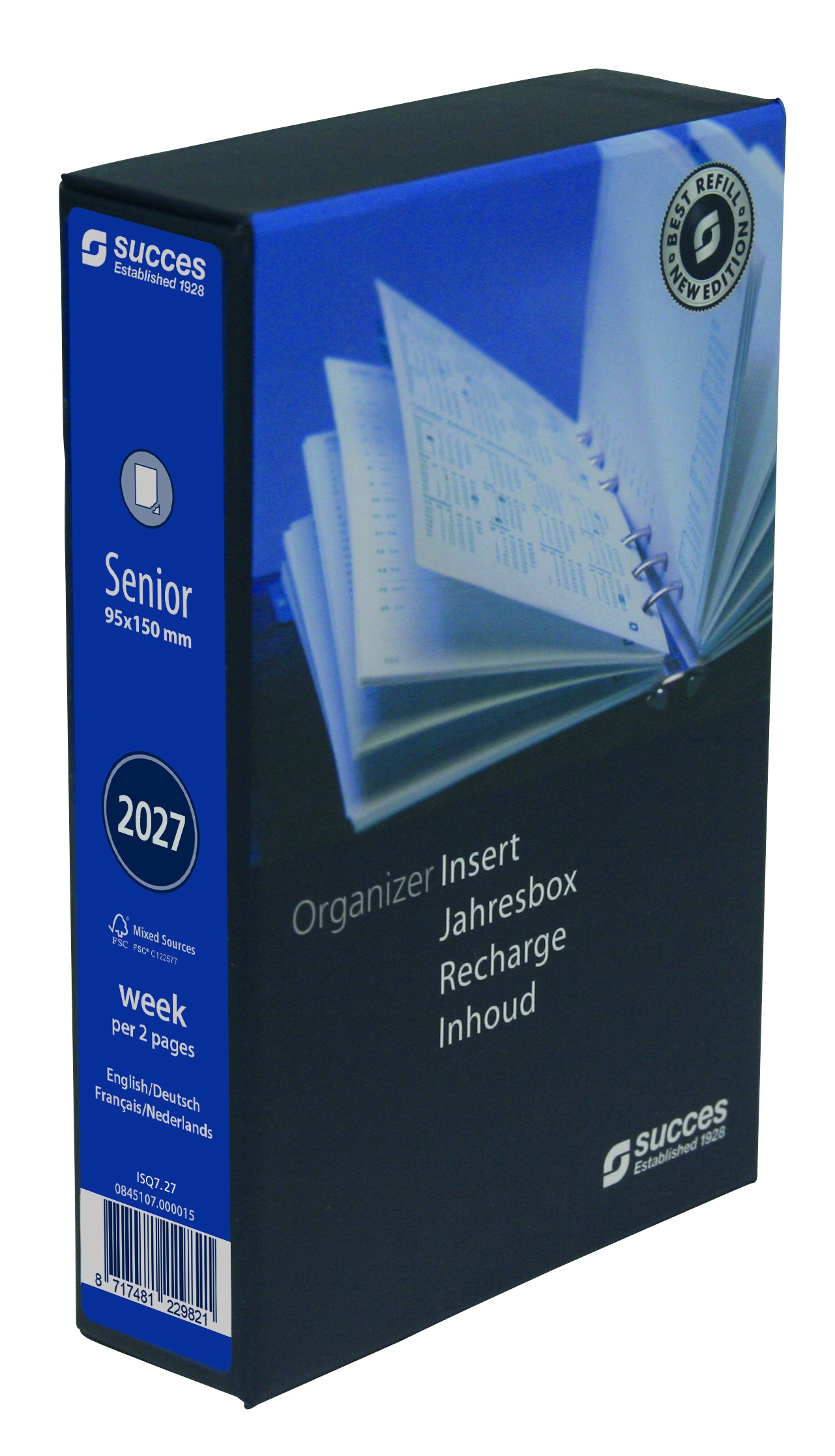 Succes Agenda Inhoud 2027 Senior 1week/2pag Internationaal Wit