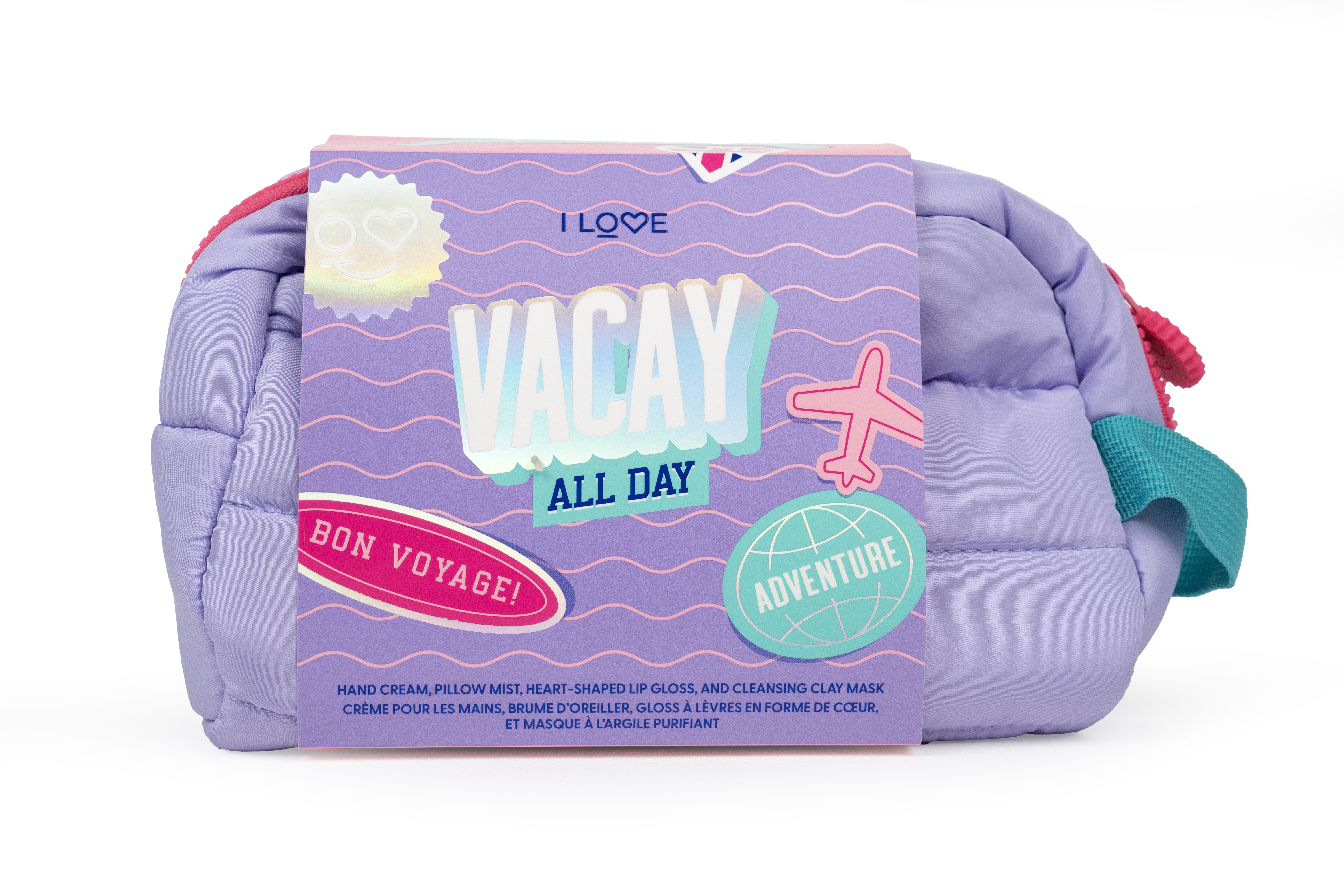 I Love Set Vacay All Day 4-delig - Handcreme 30ml/Kussenspray 40ml/Lipgloss/Masker