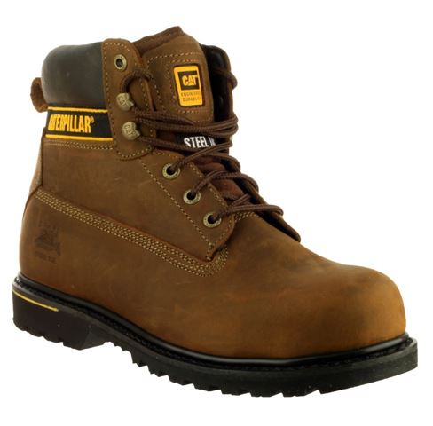 Caterpillar Werkschoen Heren Holton S3ST Hoog - Dark Brown - maat 45