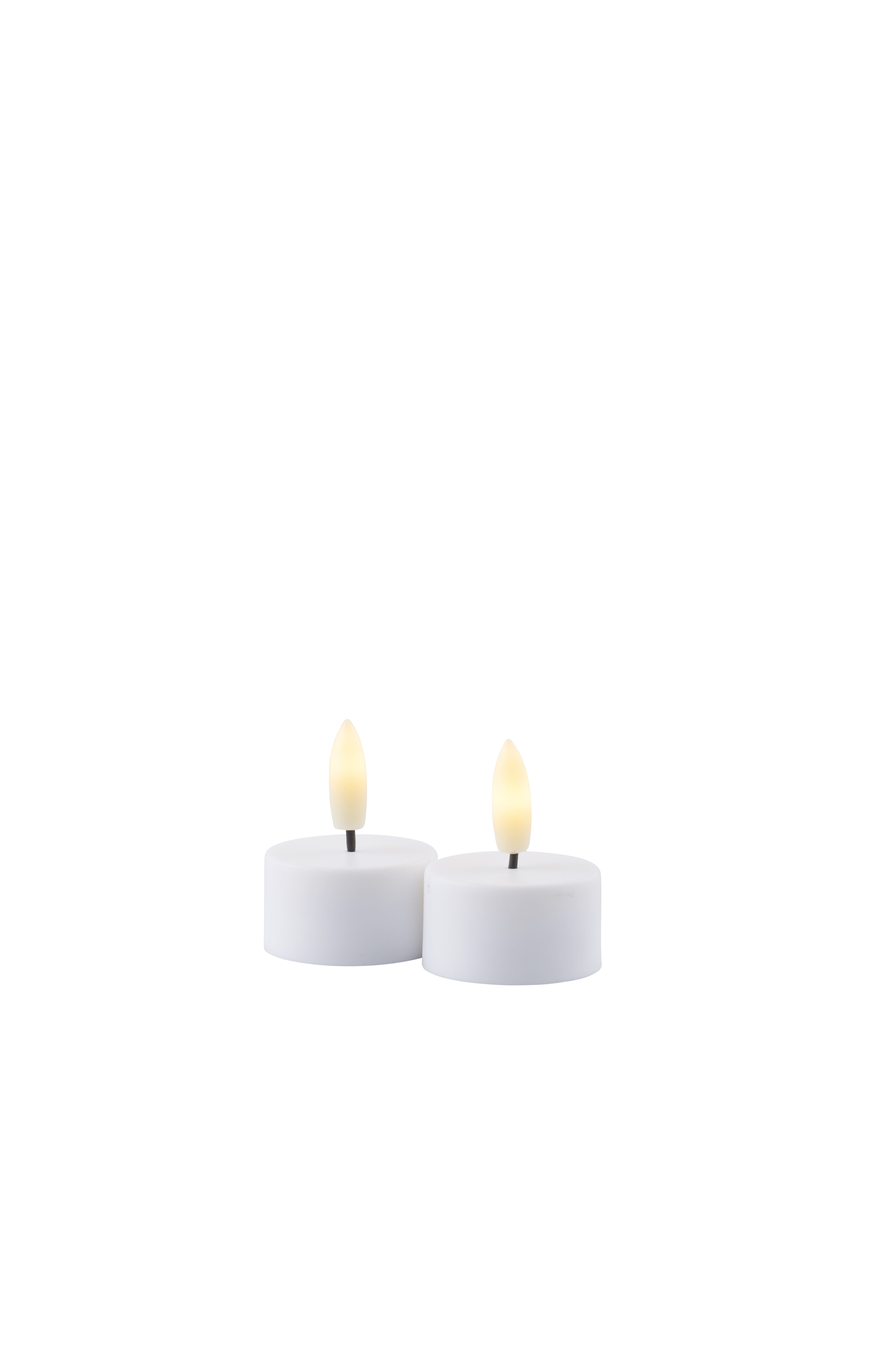 Sirius Theelicht Sille White 4x2.2 cm set 2 stuks - Herlaadbaar