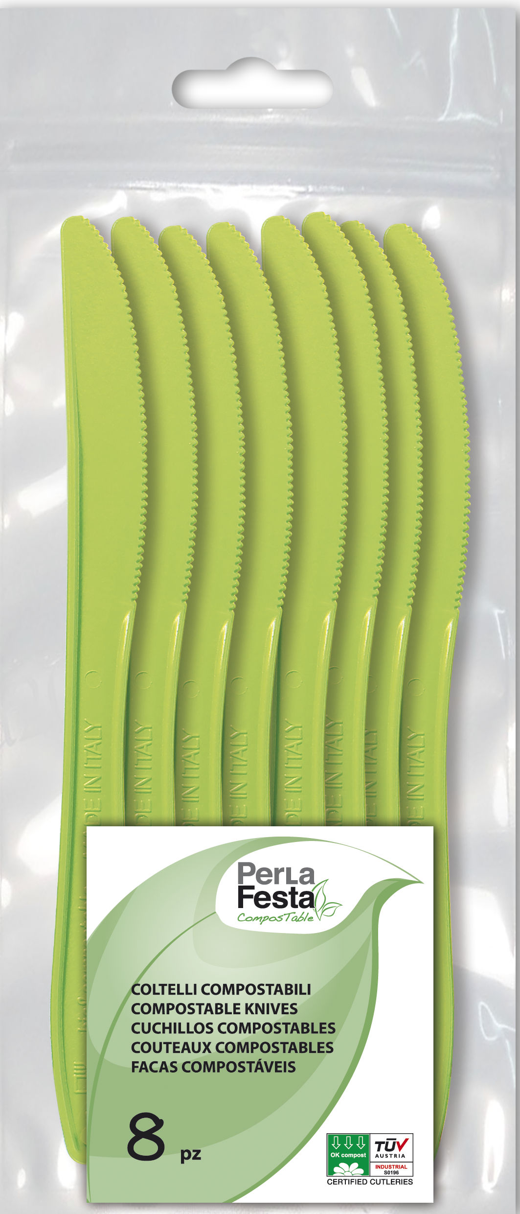 Perla Festa Mes Groen Composteerbaar 10 stuks