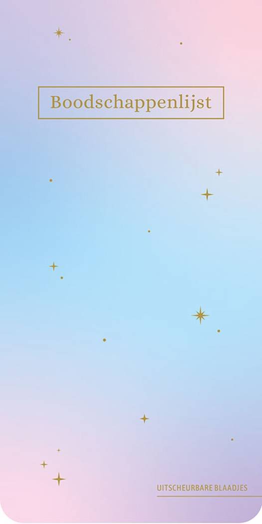 Paperstore Boodschappenlijst Pastel Galaxy