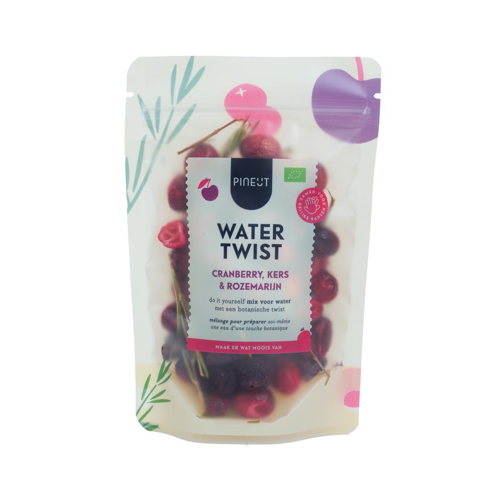 Pineut Watertwist Cranberry/Kers/Rozemarijn Bio - Pouchbag