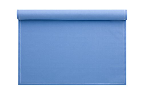 PLACEMAT KATOEN ZEEBLAUW 48x32 - 12 stuks op rol