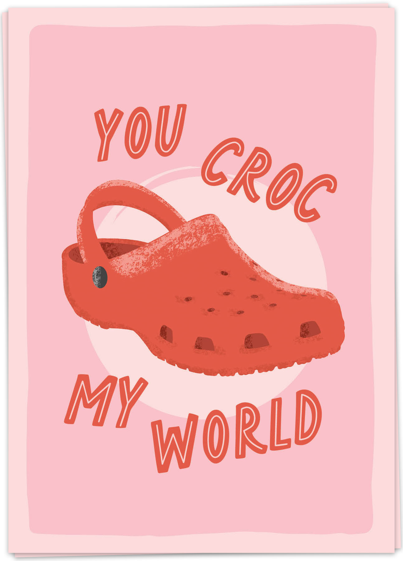 Kaart Blanche Wenskaart Croc My World