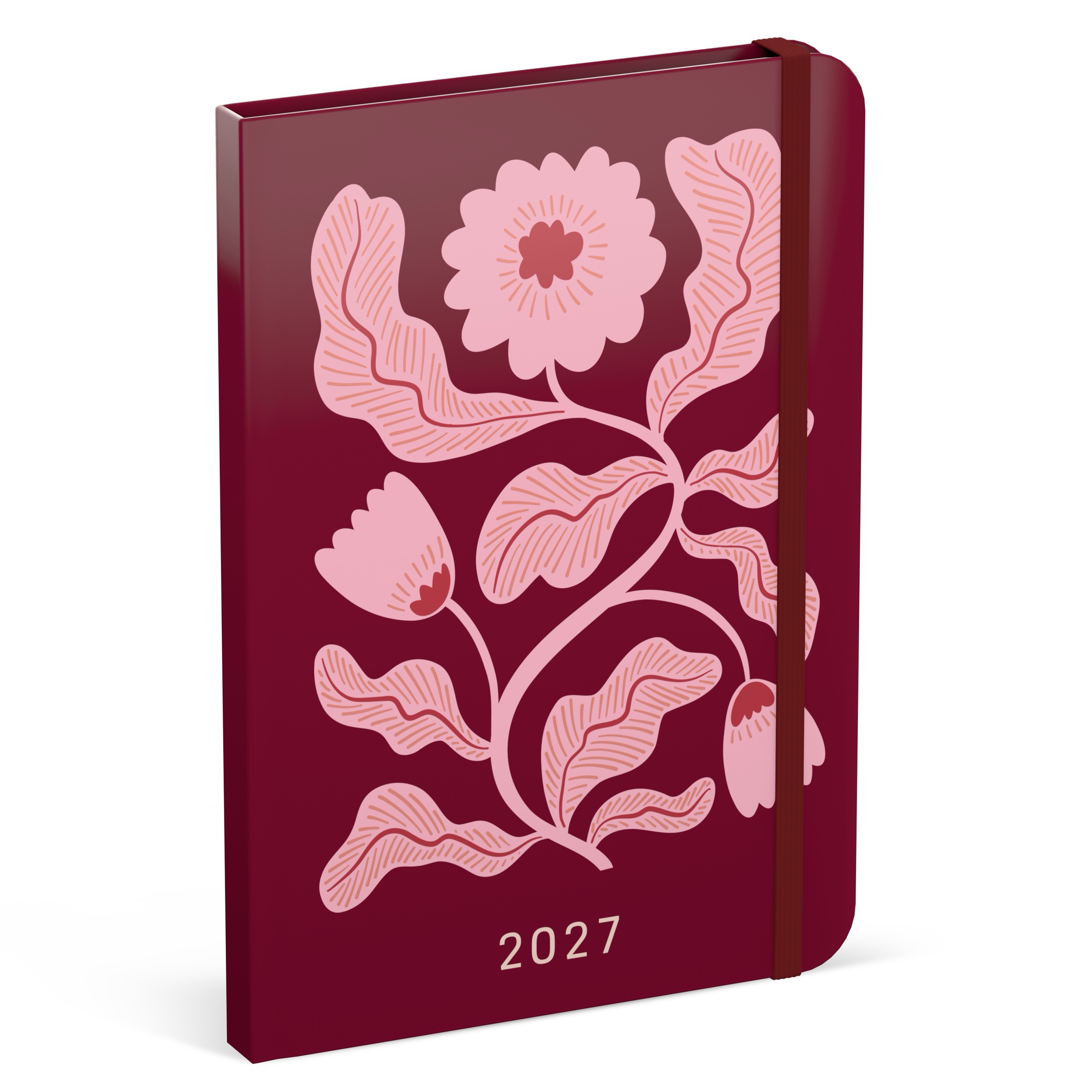 Agenda 2027 Papier Découpé Planner A5 Rood 1week/2pag