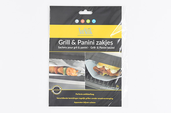 NoStik Grillzakjes set 3stuks 15/20/25x19 cm