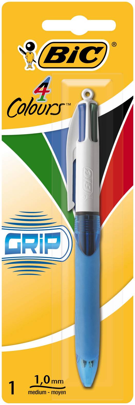 BIC 4 Colours Balpen Grip Medium