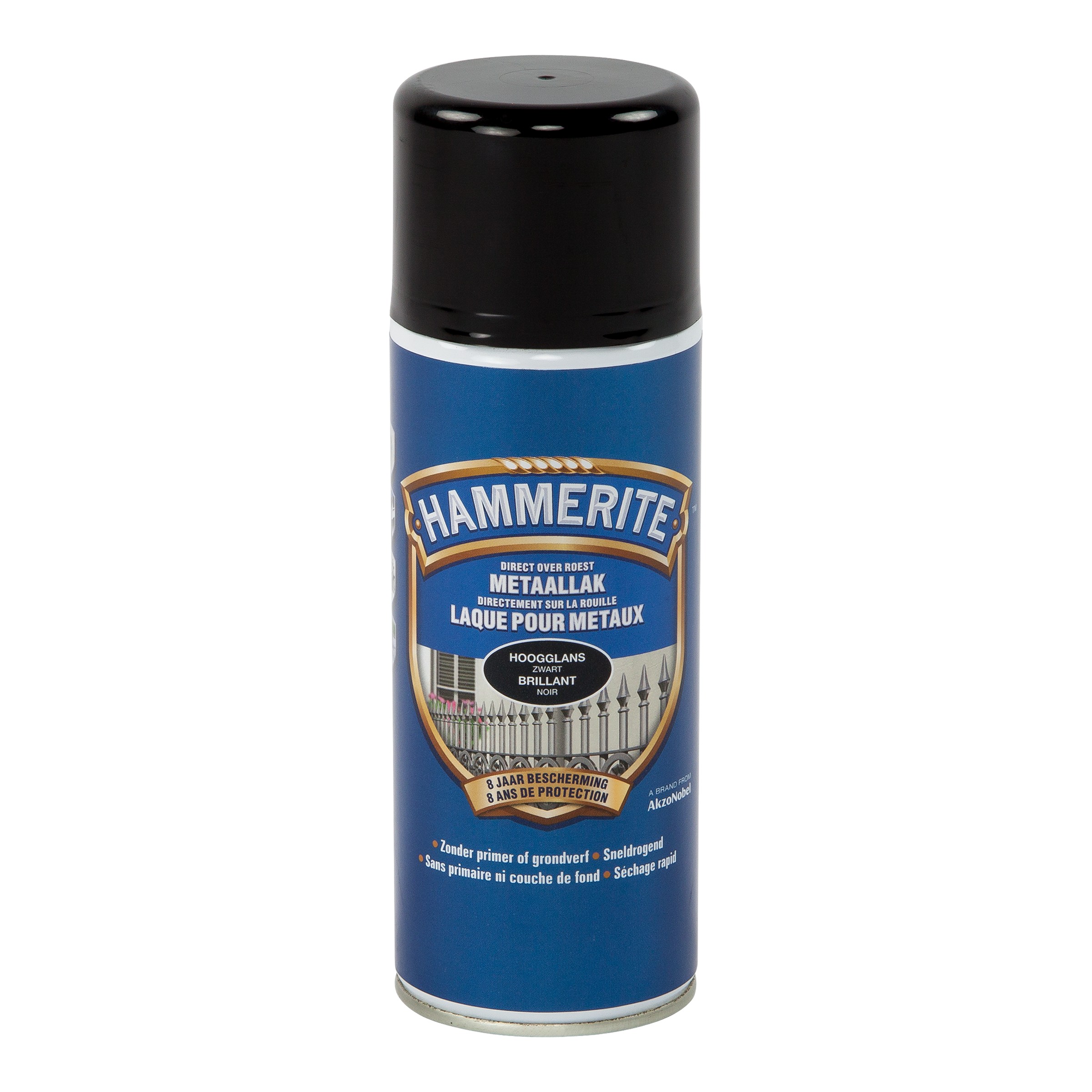 Hammerite Hoogglanslak Spuitbus 400 ml Zwart