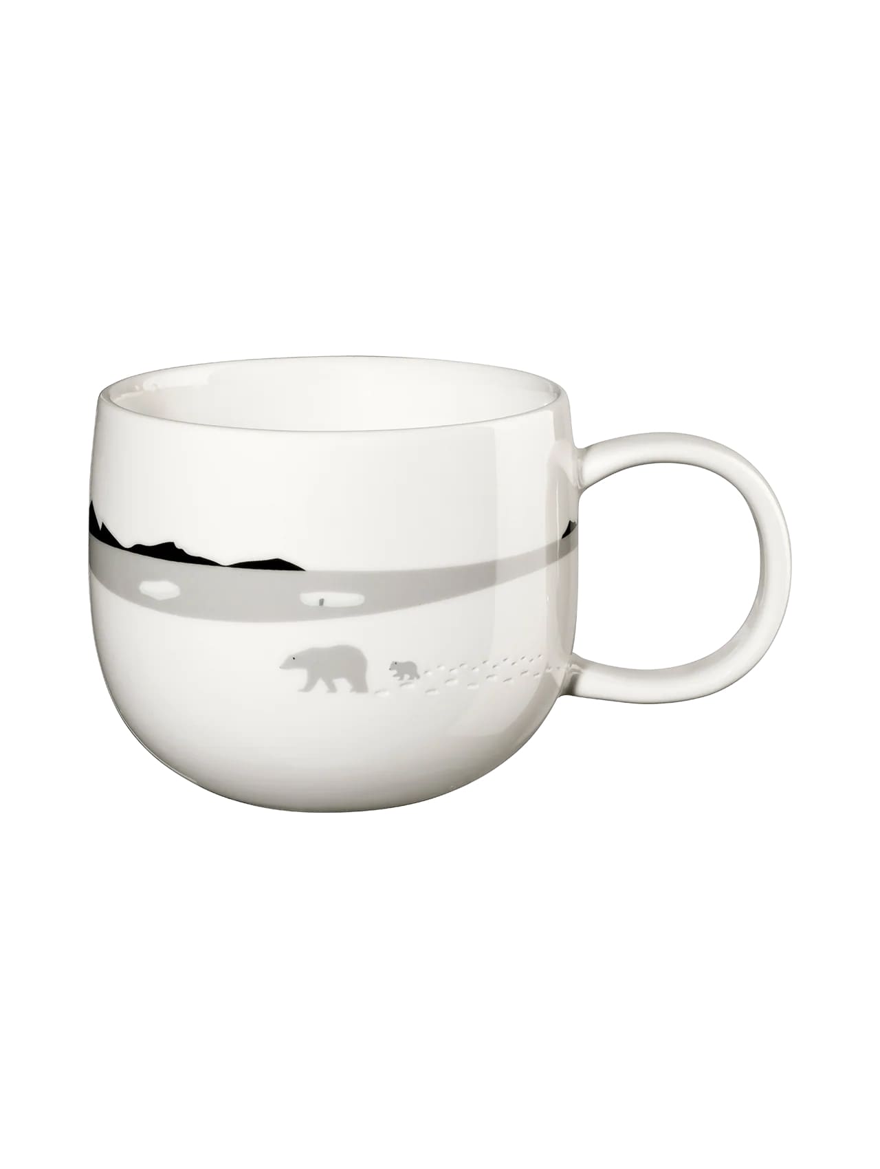 ASA Mok Joy Snow Tracks North Pole 400ml - New Bone China - 10x8.5 cm