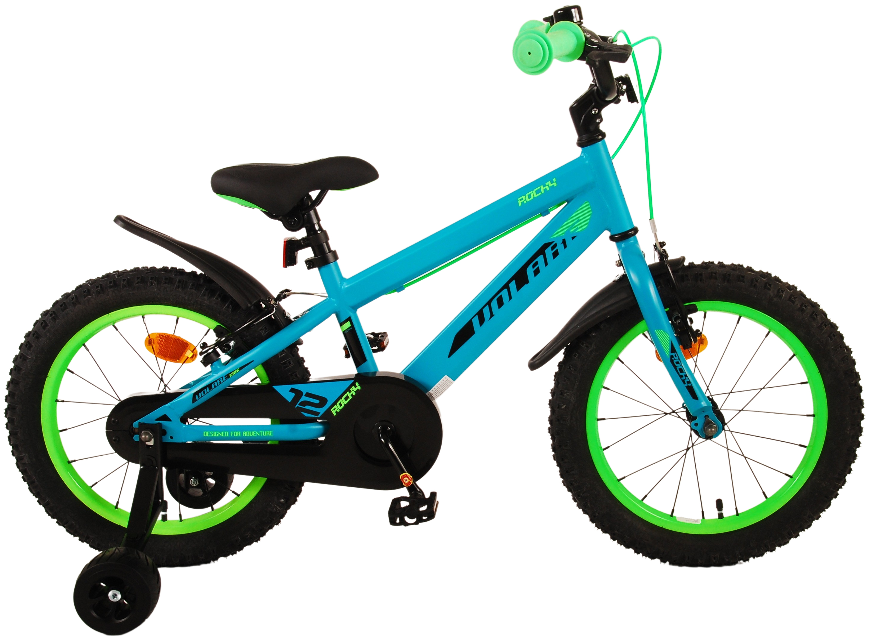 Volare Rocky Kinderfiets Groen 2 Handremmen 16 inch