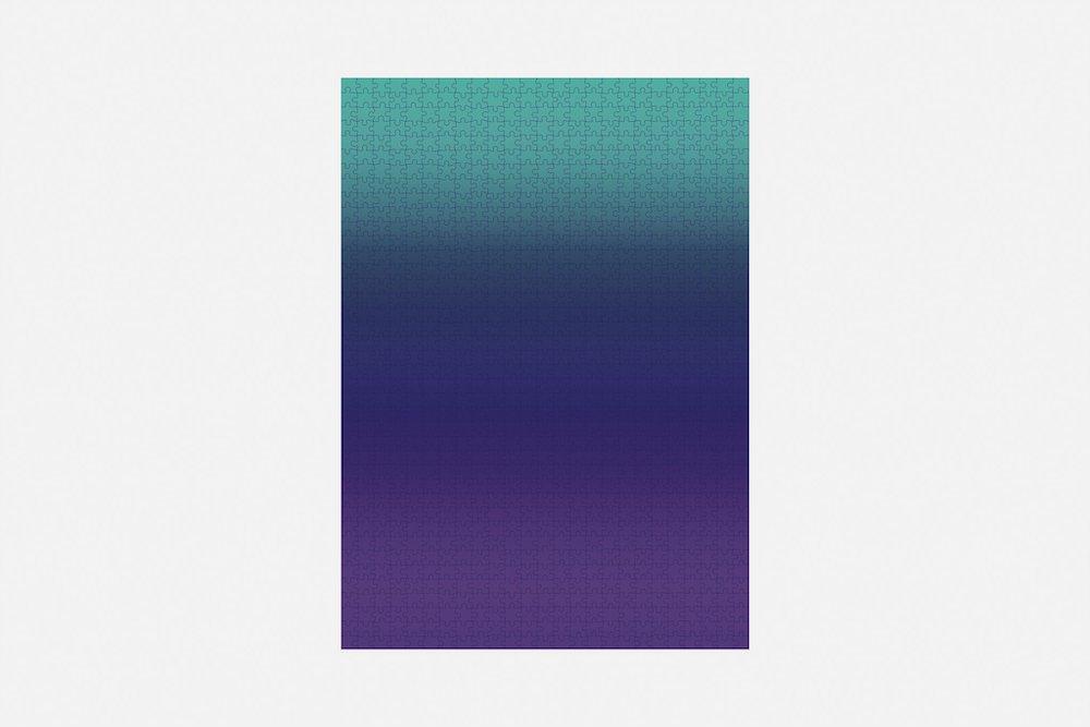 Areaware Gradient Puzzle Paars/Blauw 1000 Puzzelstukken