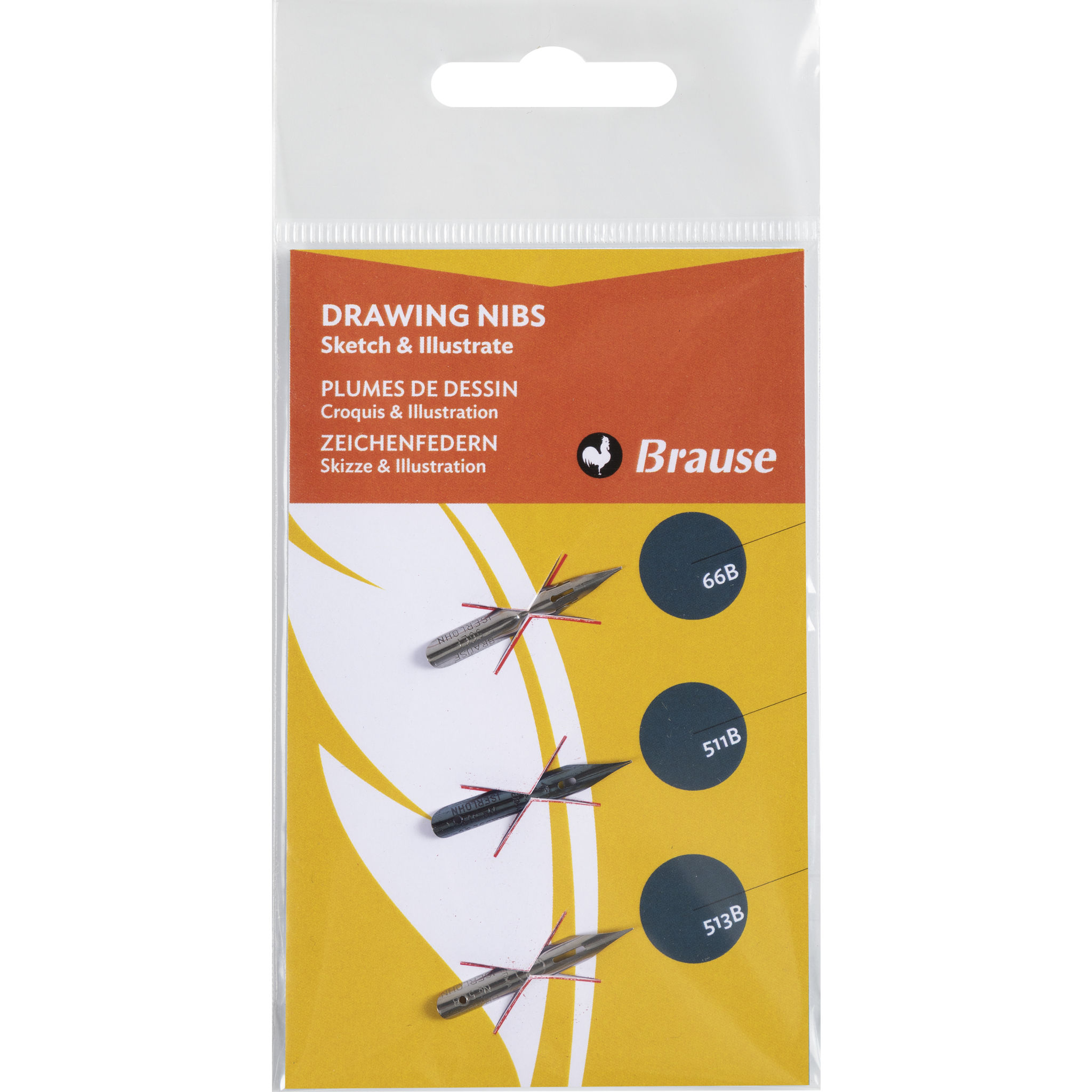 Brause Tekenpennen 3 stuks - 66B/511B/513B