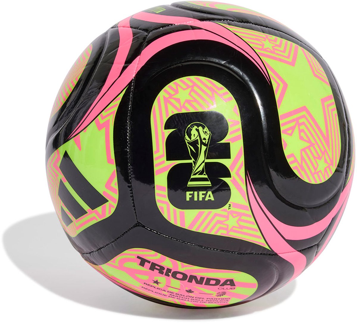 Adidas Voetbal World Cup 2026 Black/Luclem/Lucpink maat 5