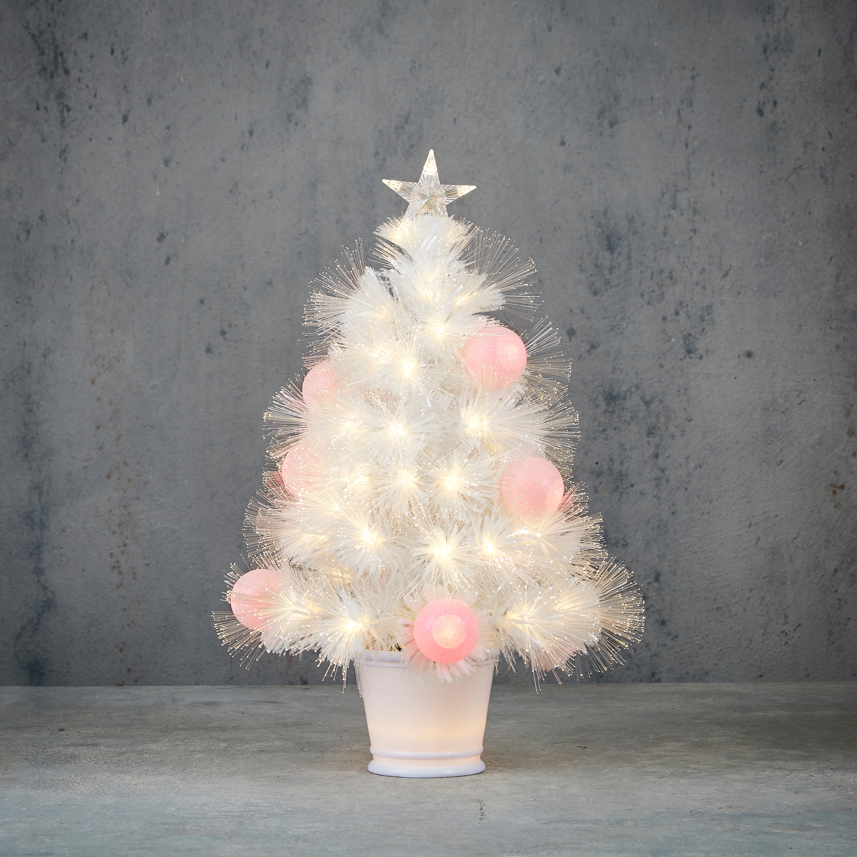 Kerstboom Mini Deron LED Wit 60x30 cm - 65 Lights - Warm Wit