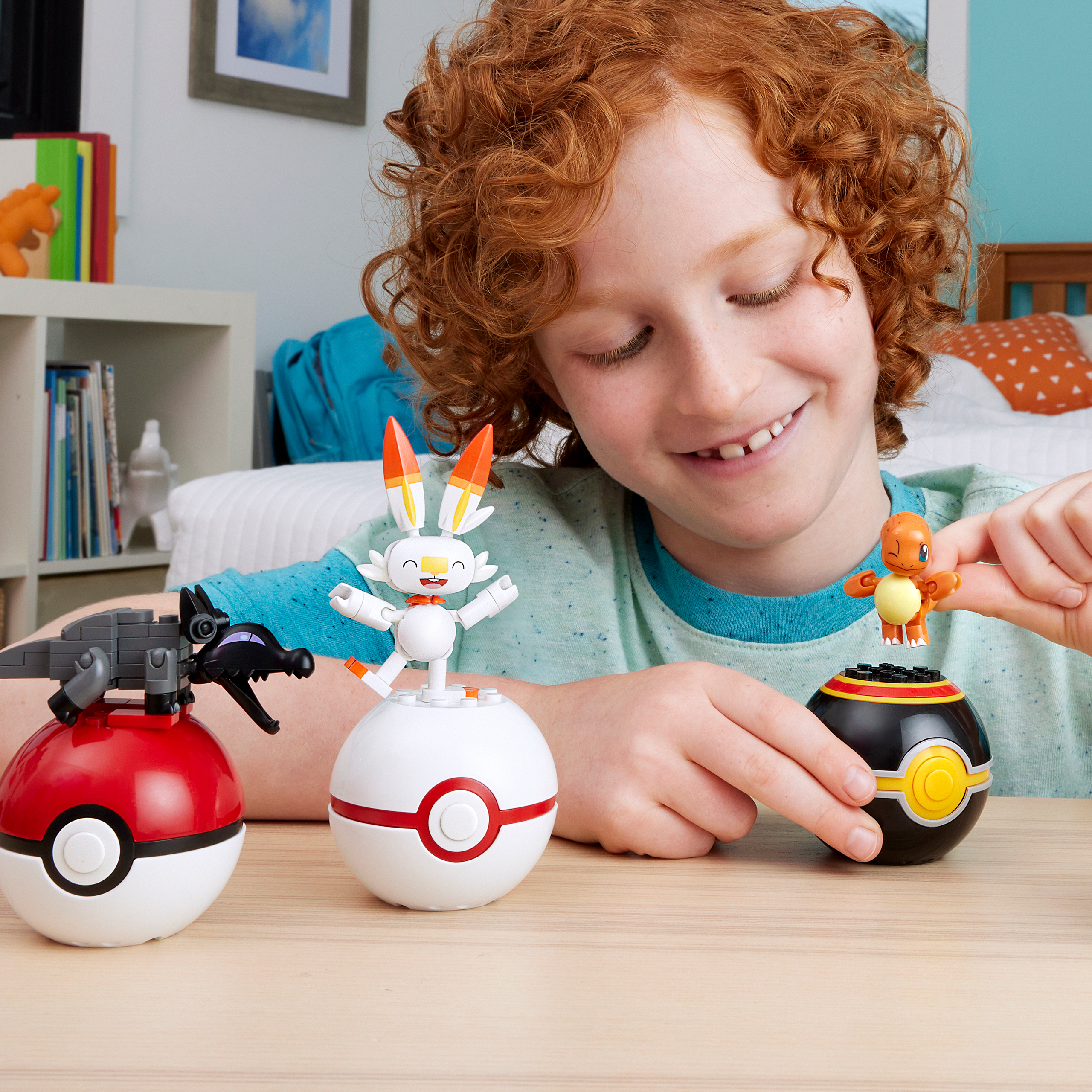 Mega Construx Pokemon Fire Type Trainer Team