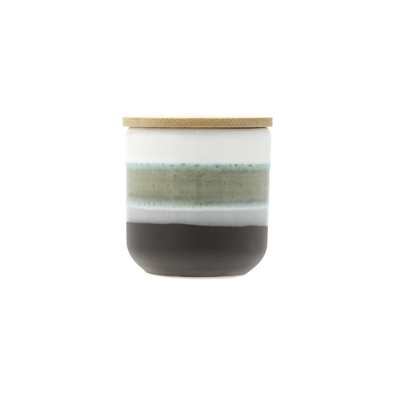 Villa Collection Geurkaars Iris Wh/Green 7x7.5 cm- Orchid Vanilla - 30 Branduren