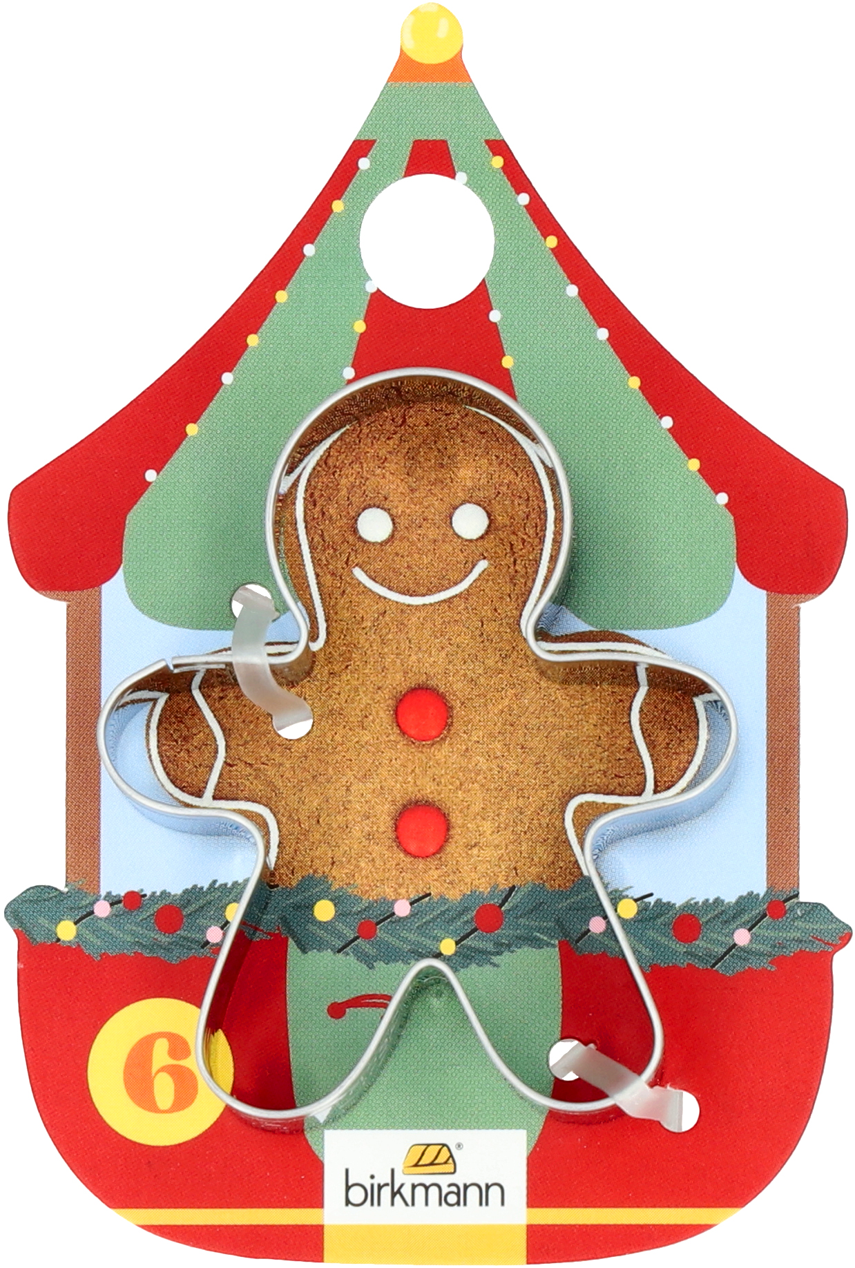 Birkmann Uitsteekvorm Winter Market Peperkoeken Mannetje 5.5cm - RVS