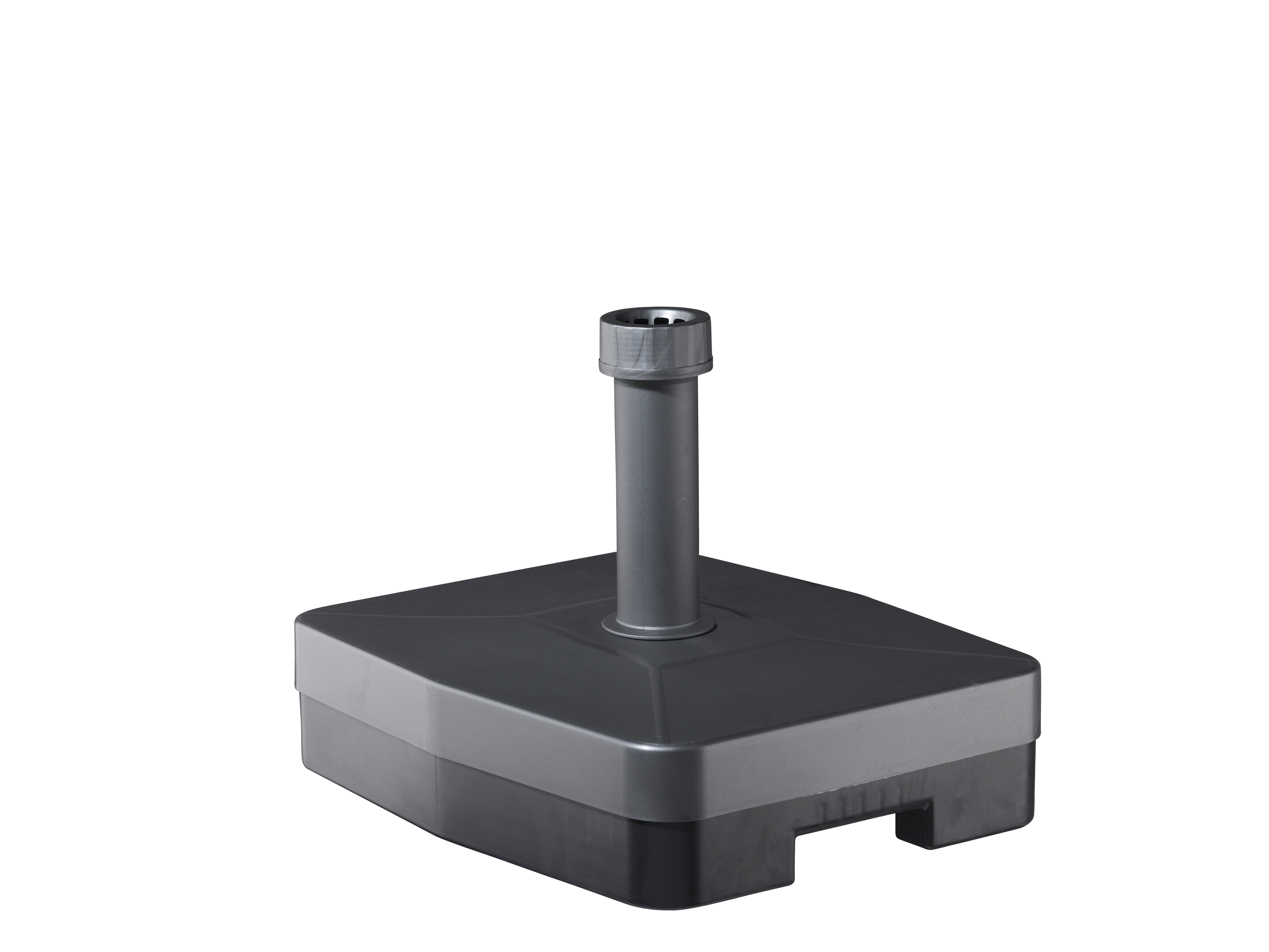 Helcosol parasolvoet 35kg antraciet 49x41x12cm - Voor buizen tot 54mm