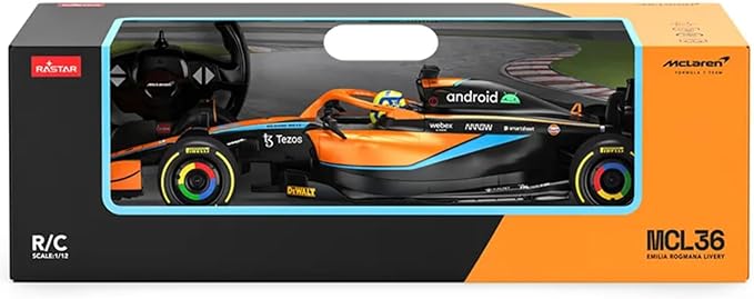 Rastar McLaren F1 MCL36 R/C F1-Bolide 1:18, F/F, 2.4 Ghz,