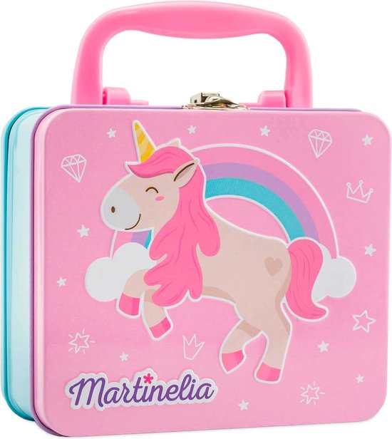 Martinelia Kinder Make Up, Eenhoorn Metalen koffer 15 delig