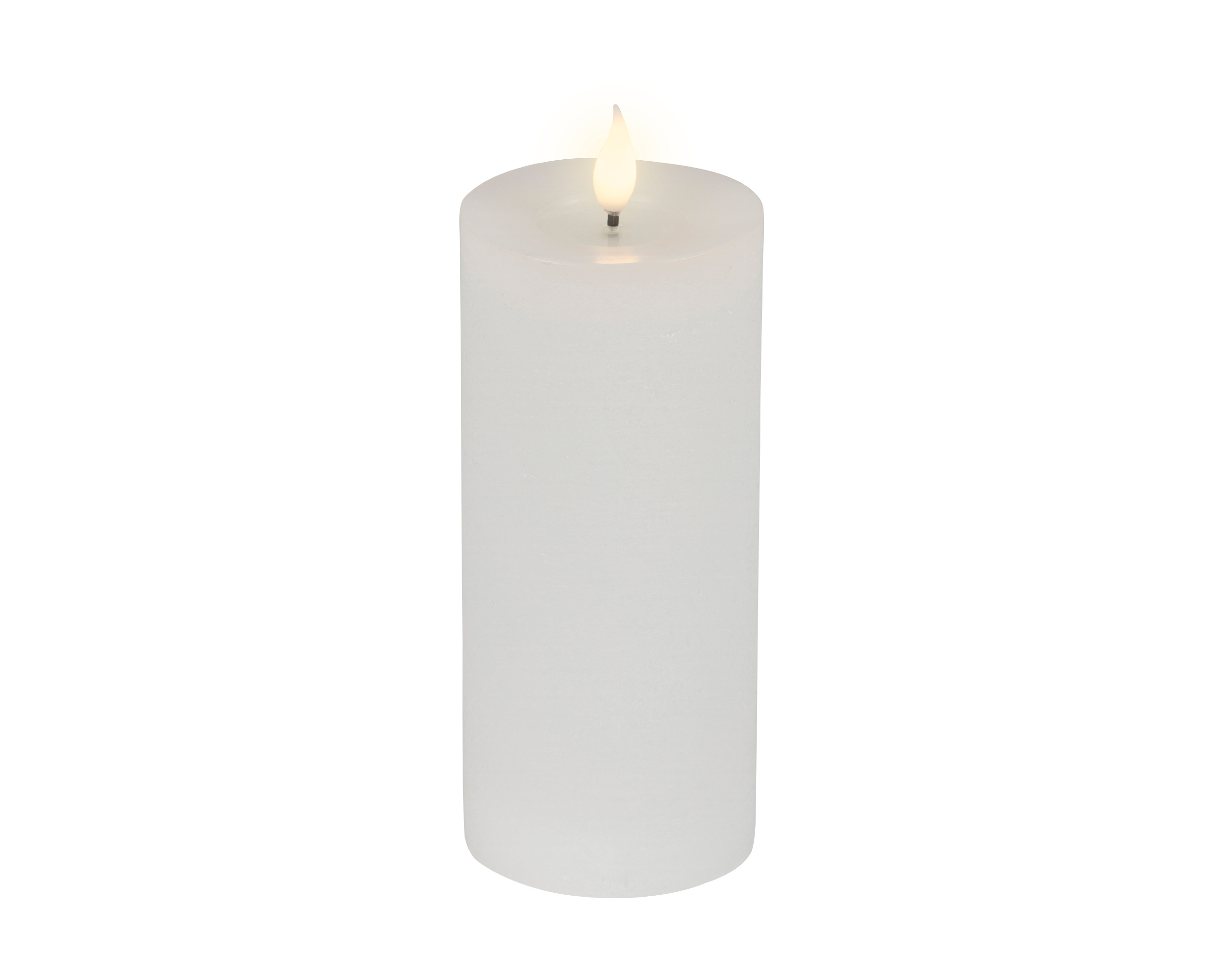 Kaars LED Real Wax Wit 7.5x20 cm - Warm Wit
