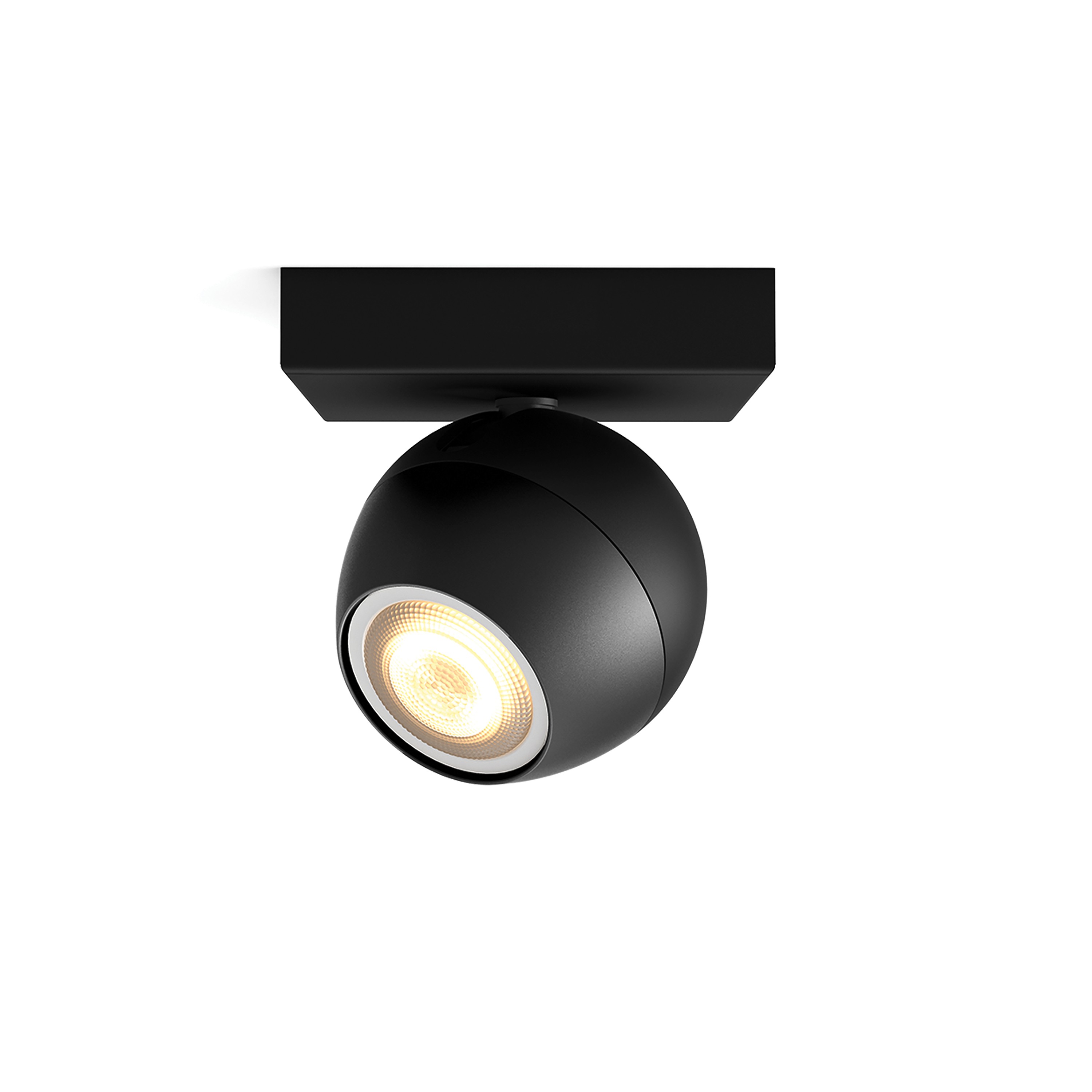 Philips Hue Opbouwspot Buckram Zwart 1x GU10 5W White Ambiance Extension