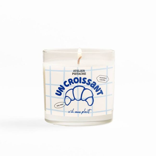 Atelier Pistache Geurkaars Patisserie Paris Croissant 200g - 35 Branduren - 8x9 cm