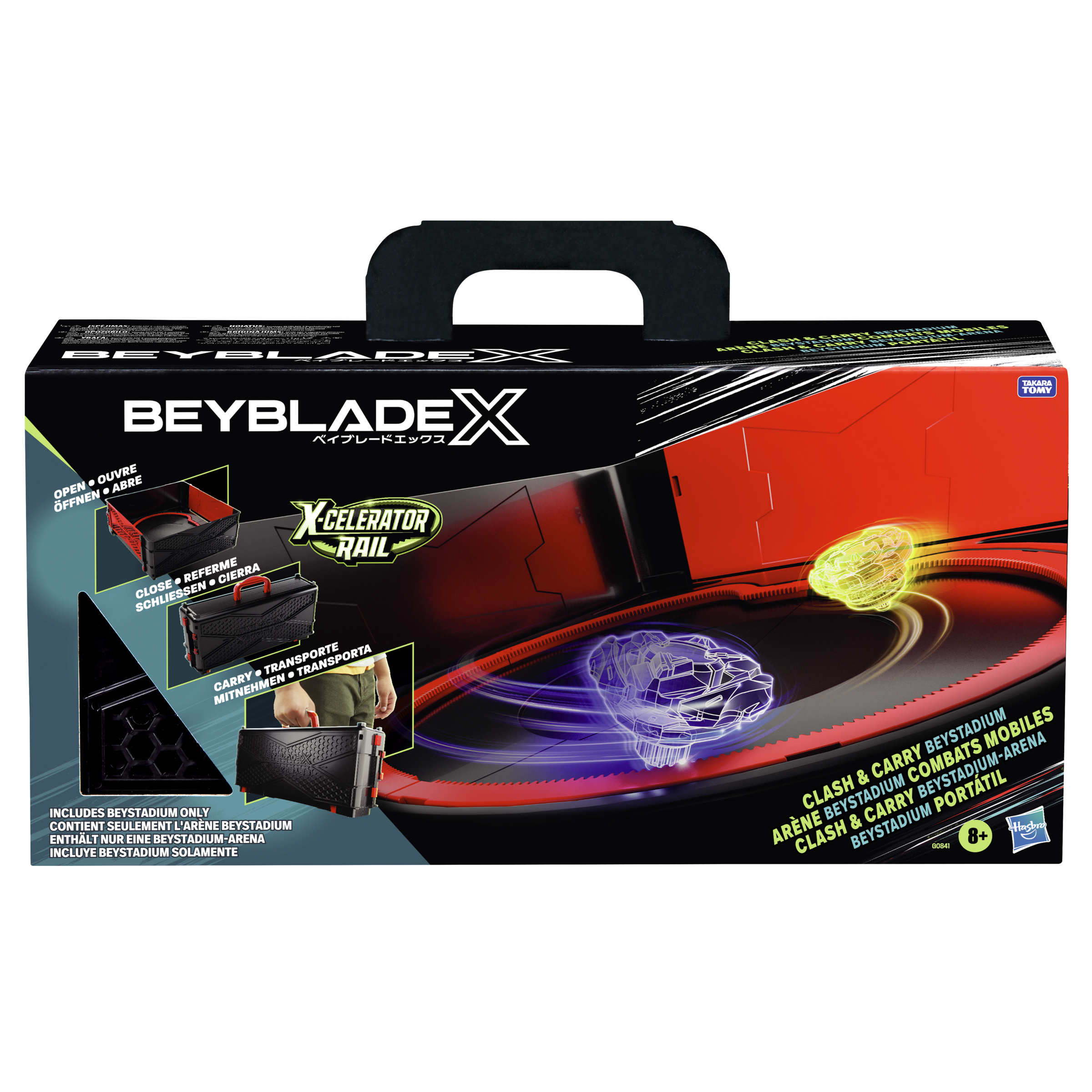 Beyblade Clash and Carry, draagbaar battle set, opvouwbaar