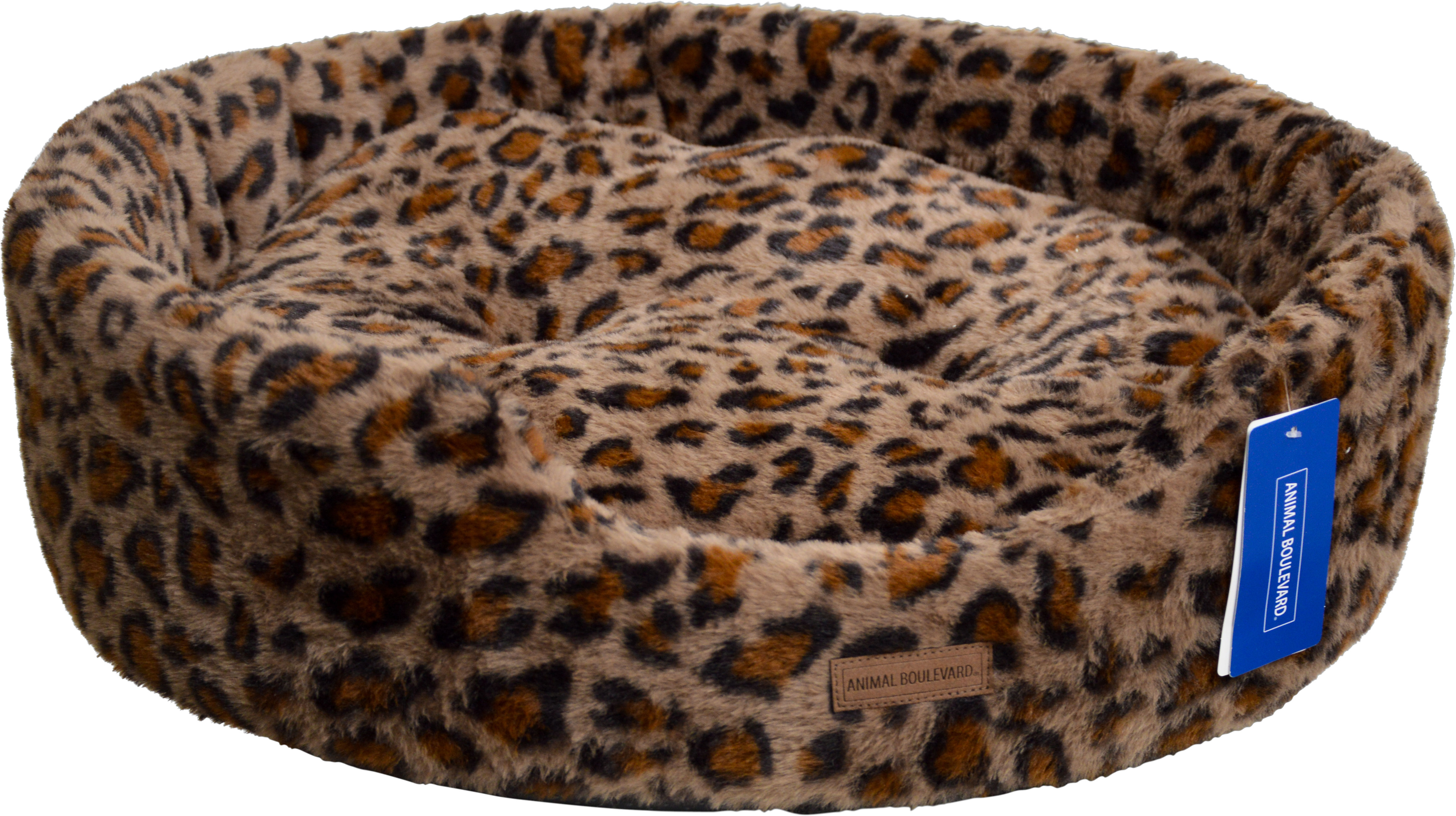 Animal Boulevard Kattenmand Sofa Ovaal Vibrant Leopard 55x50x17 cm Bruin