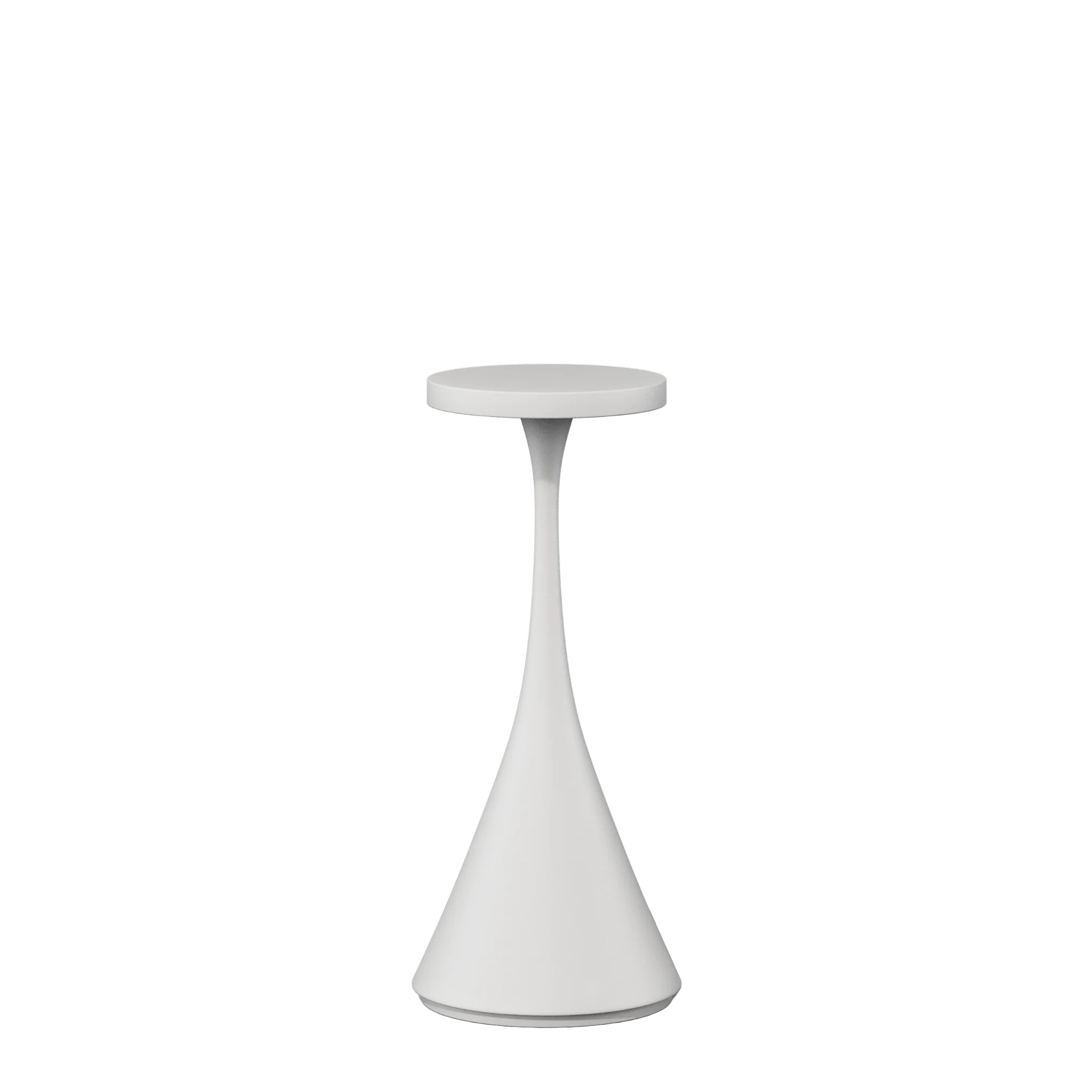 Qoozii Tafellamp Bora White 8x20.7 cm - Warm Licht - Dimbaar - Oplaadbaar (incl. Oplaadstation) - voor Binnen en Buiten