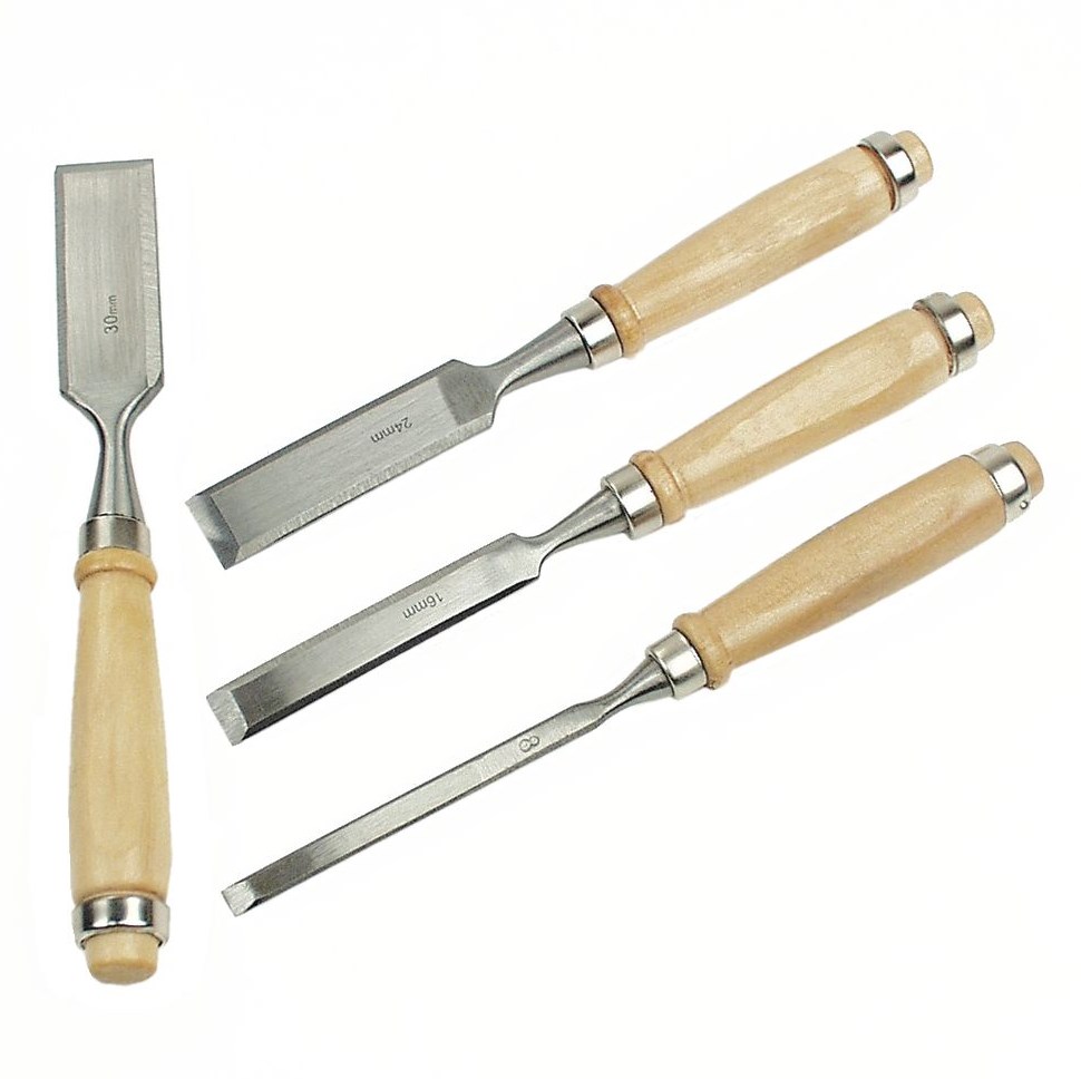 Bruder Mannesmann Steekbeitel Houten Handvat 12 mm