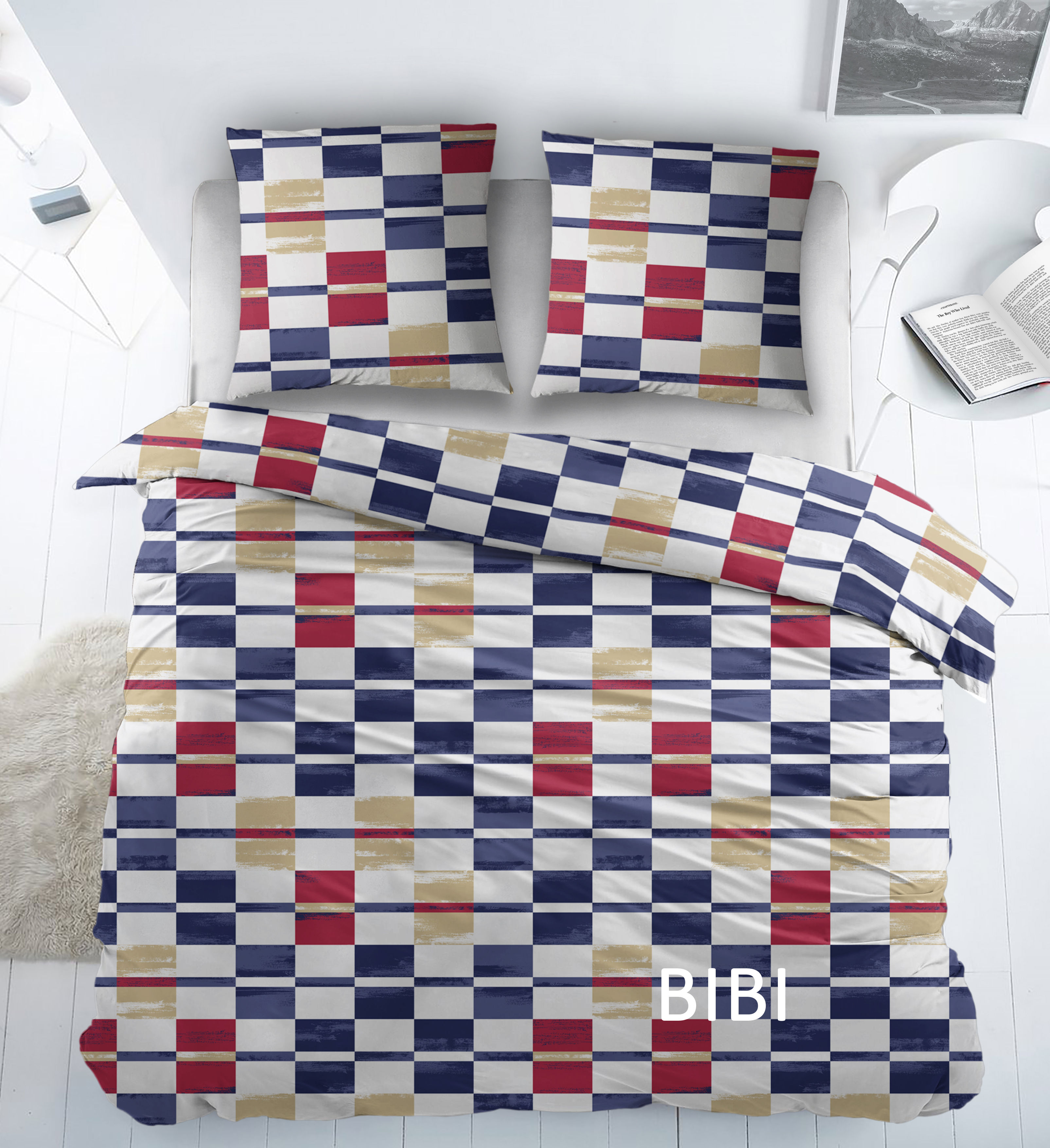 Cottons Dekbedovertrekset Bibi Blauw 240x220 cm Katoen