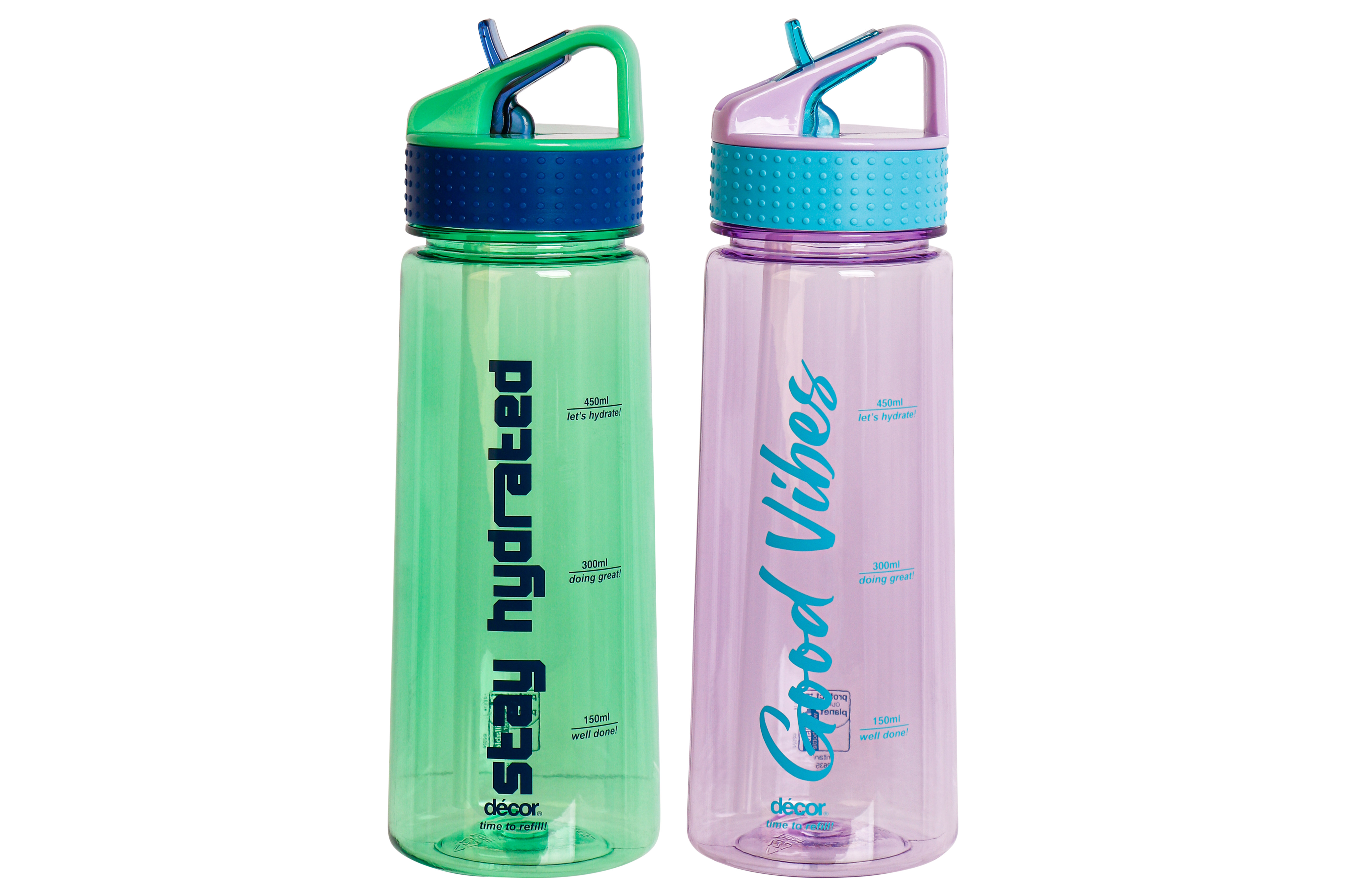 Décor Drinkfles Track 600ml - Tritan - assorti - prijs per stuk