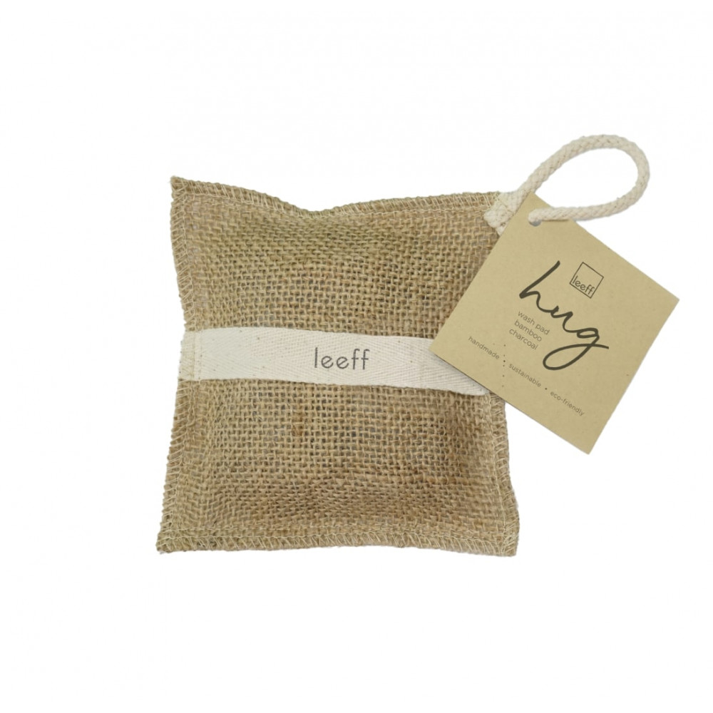Leeff Wash Pad with Bamboo Charcoal Soap Bar