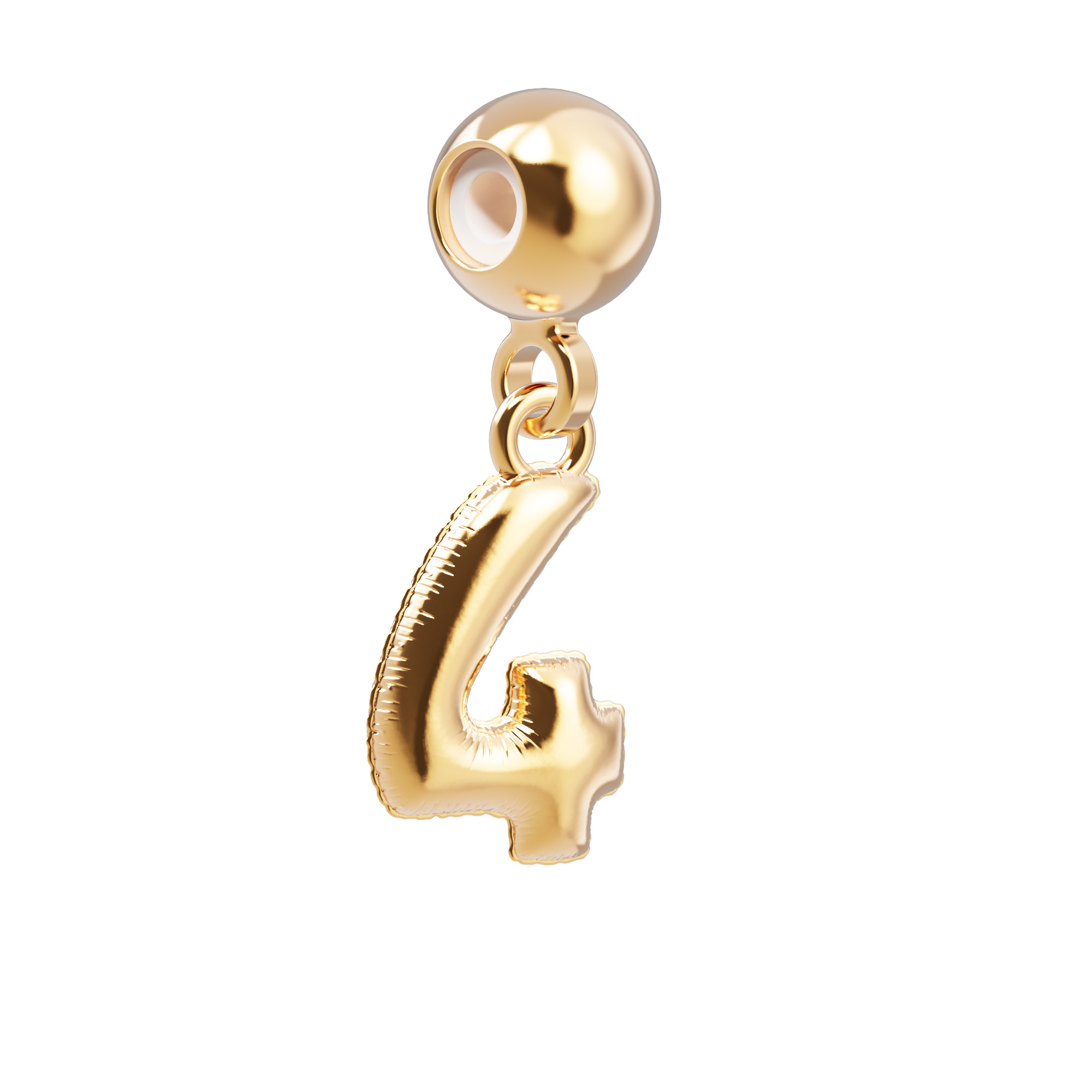 Chocli Charm Nummer 4 - 18K Gold Plated