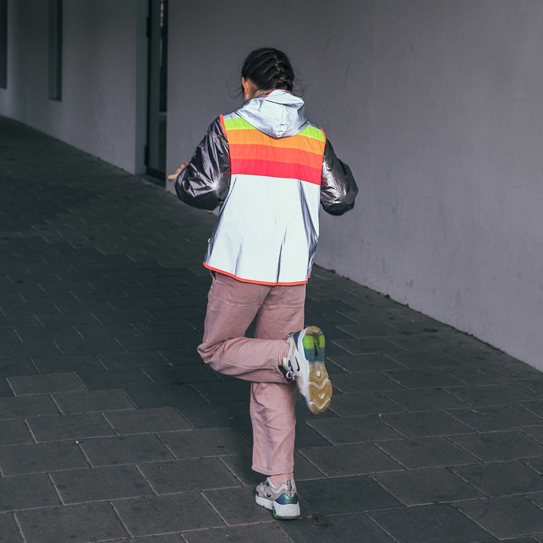 GoFluo Fluohesje Darkflow Grey Reflective 10-12 jaar