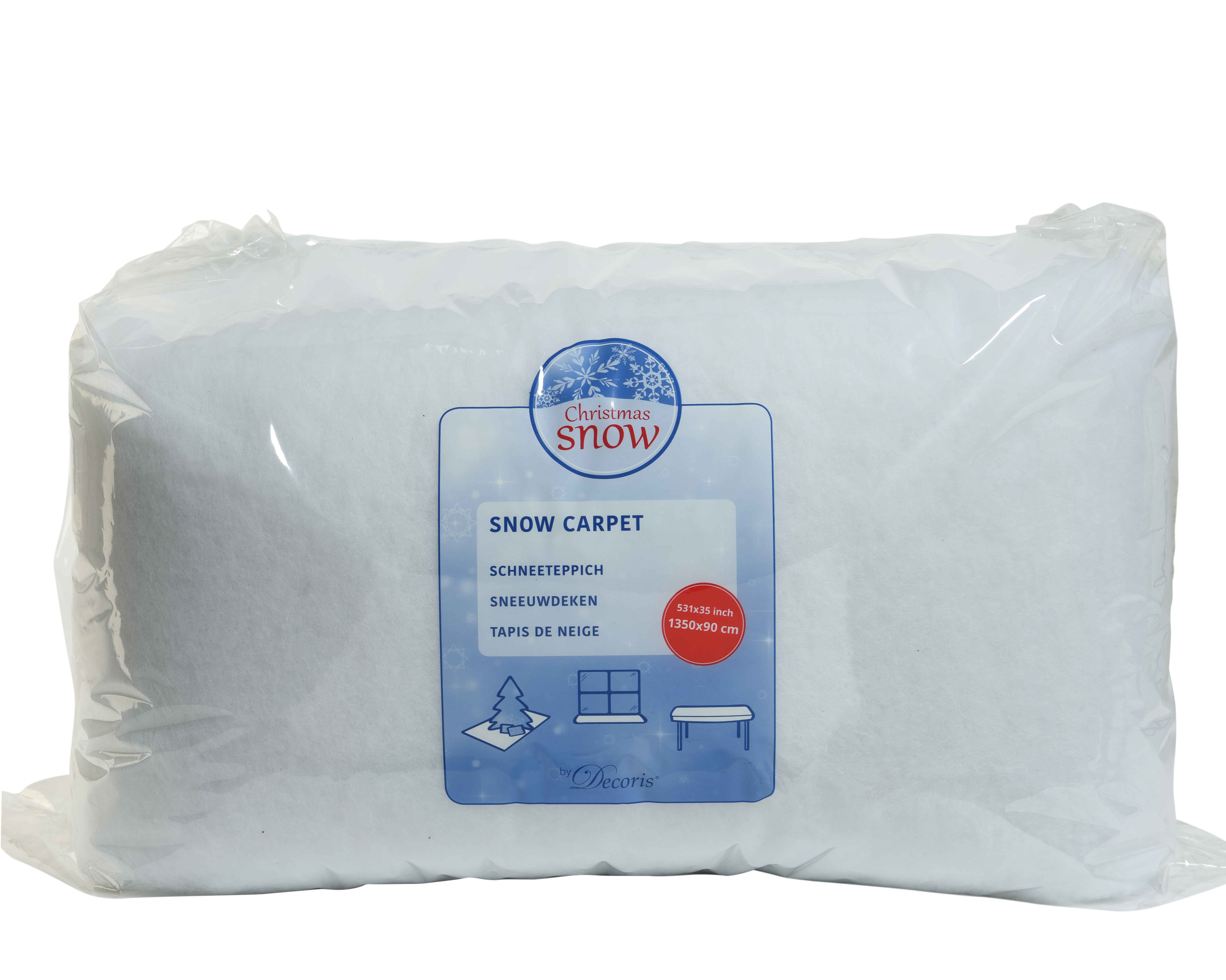 Sneeuwtapijt Wit 1350x90 cm - Polyester