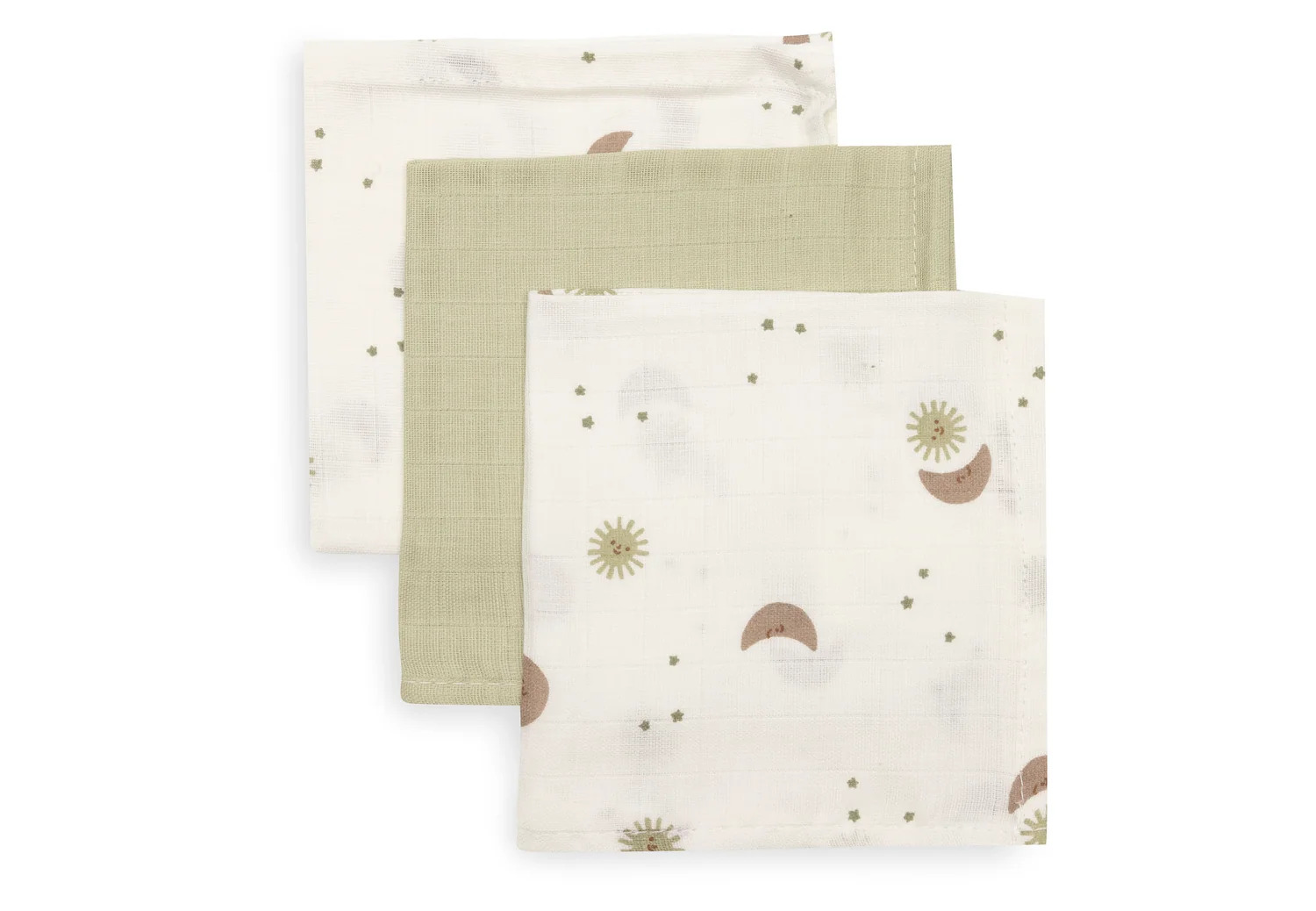 Jollein Monddoekje Tetra Over the Moon 31x31 cm - 3 stuks