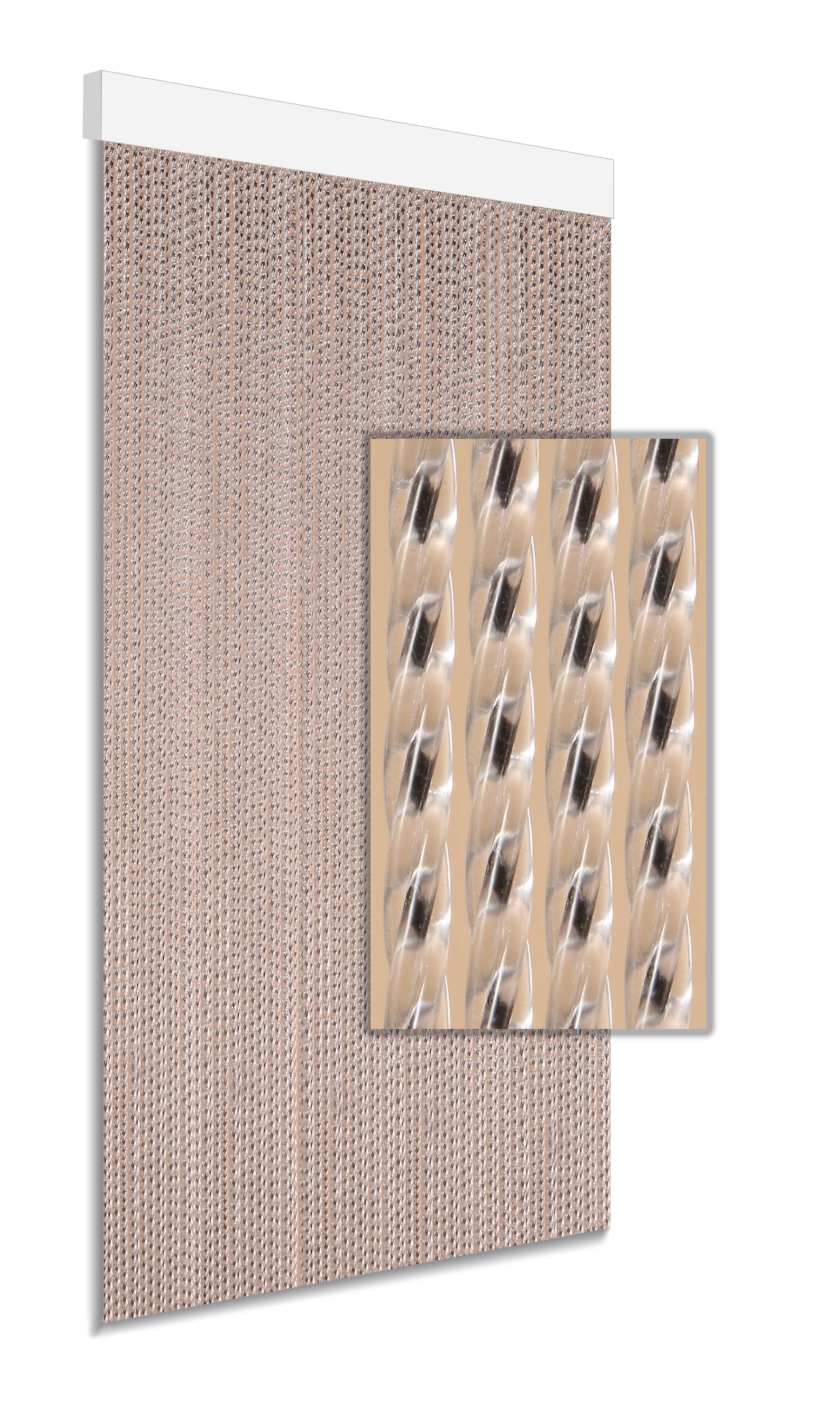 Degor Deurgordijn Milan Zwart 90x210cm